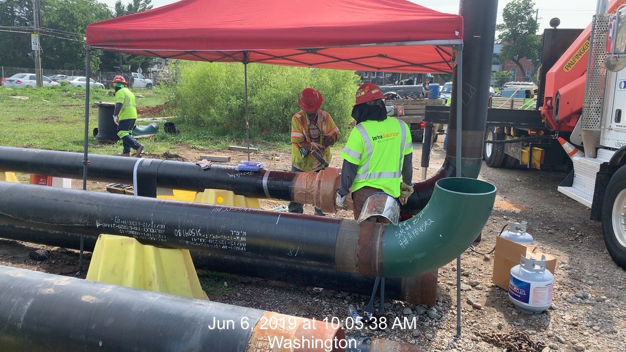 Washington Gas Main Installation Preparation Work