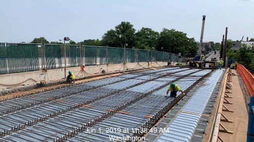 Phase 2 Deck Rebar Installation