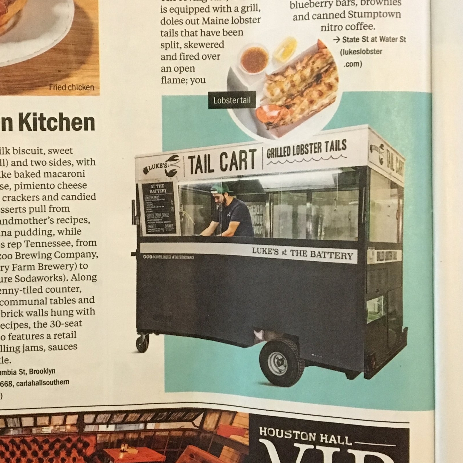 Cart design for Luke's Lobster's "Tail Cart"