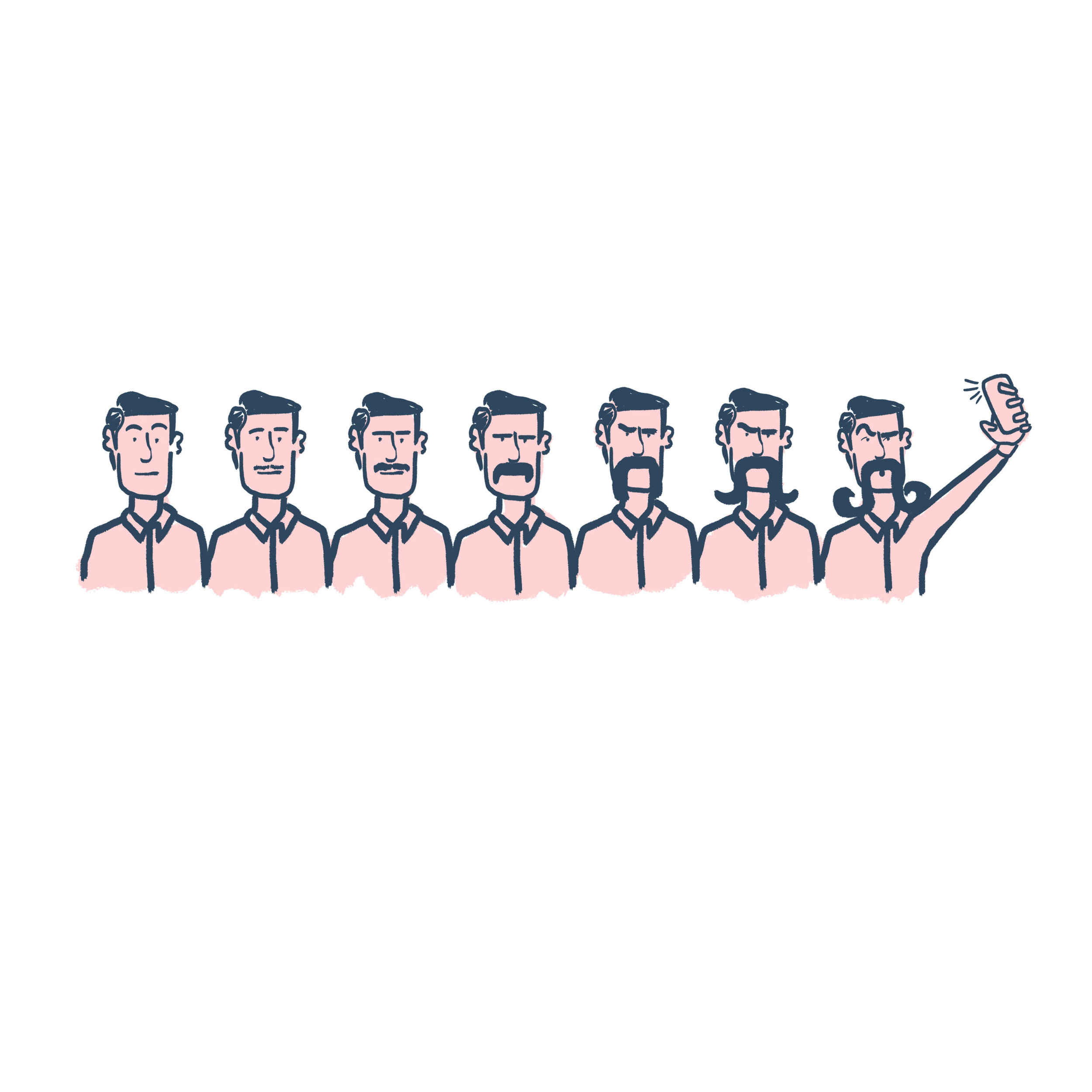 Movember Illustration for Luke's Lobster&nbsp;