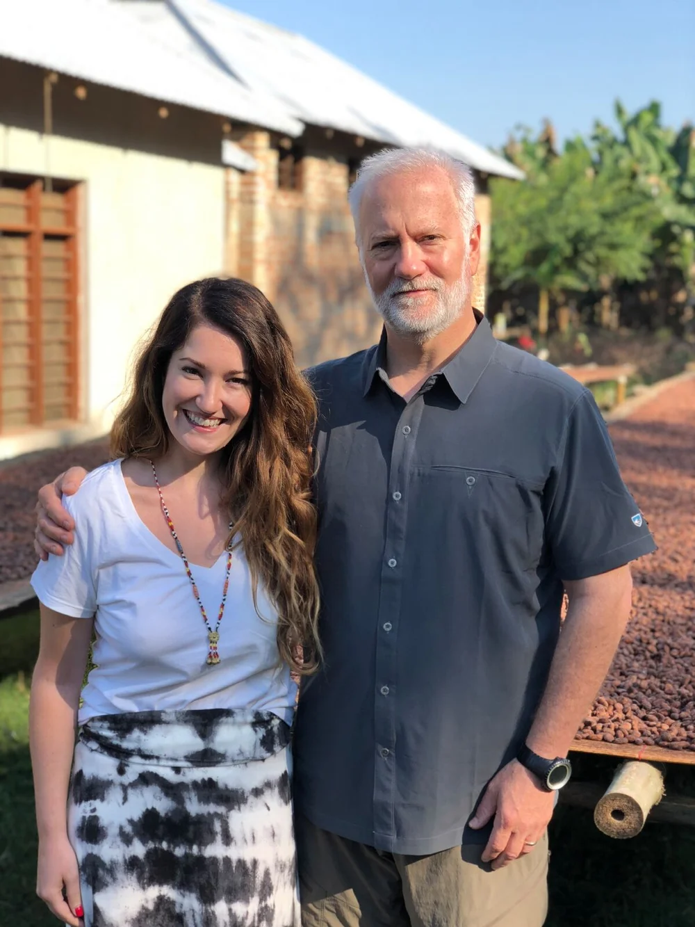 Lawren with her father and business partner Shawn Askinosie. photo credit: Askinosie Chocolate