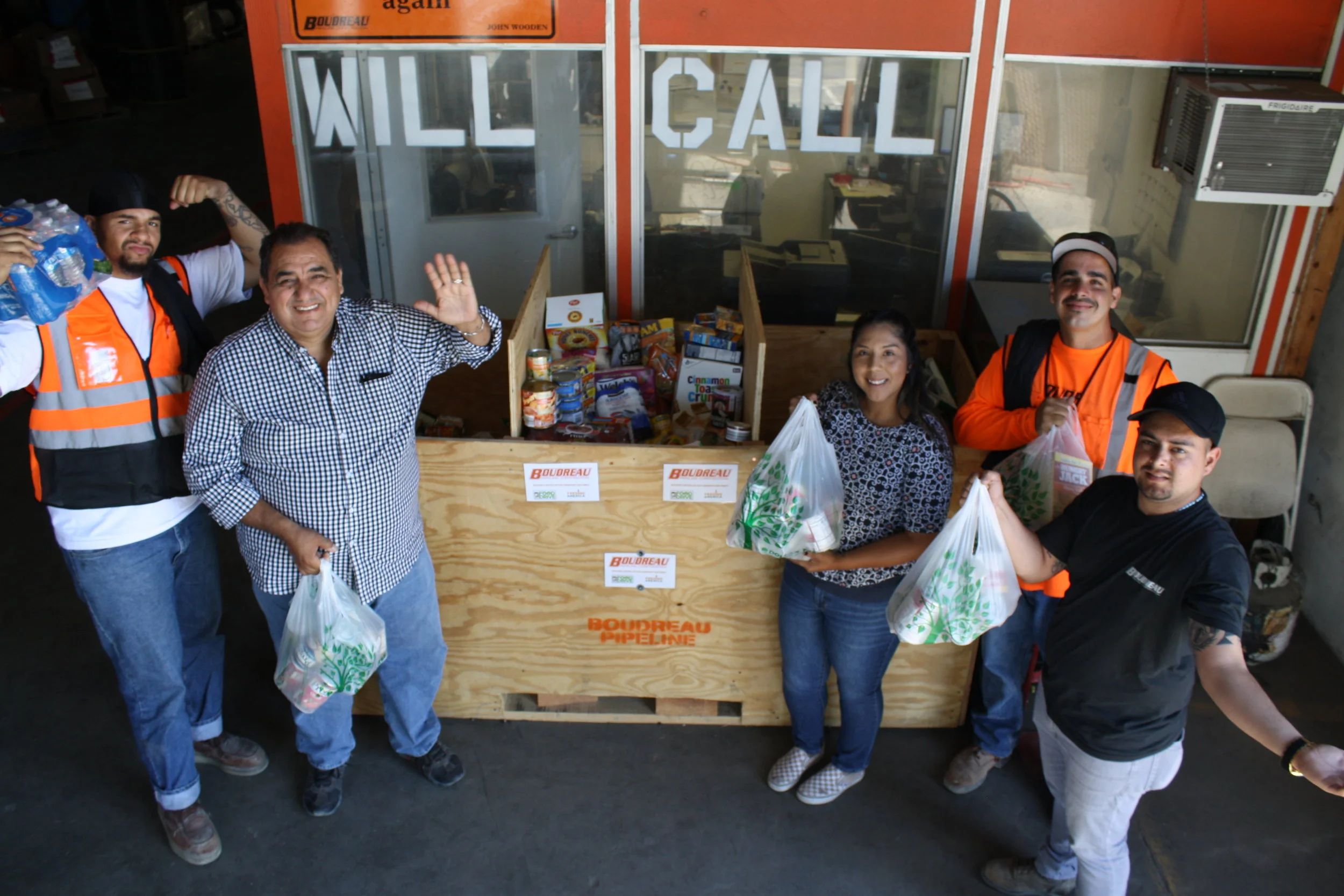 Who raised 1235 lbs of food for charity??