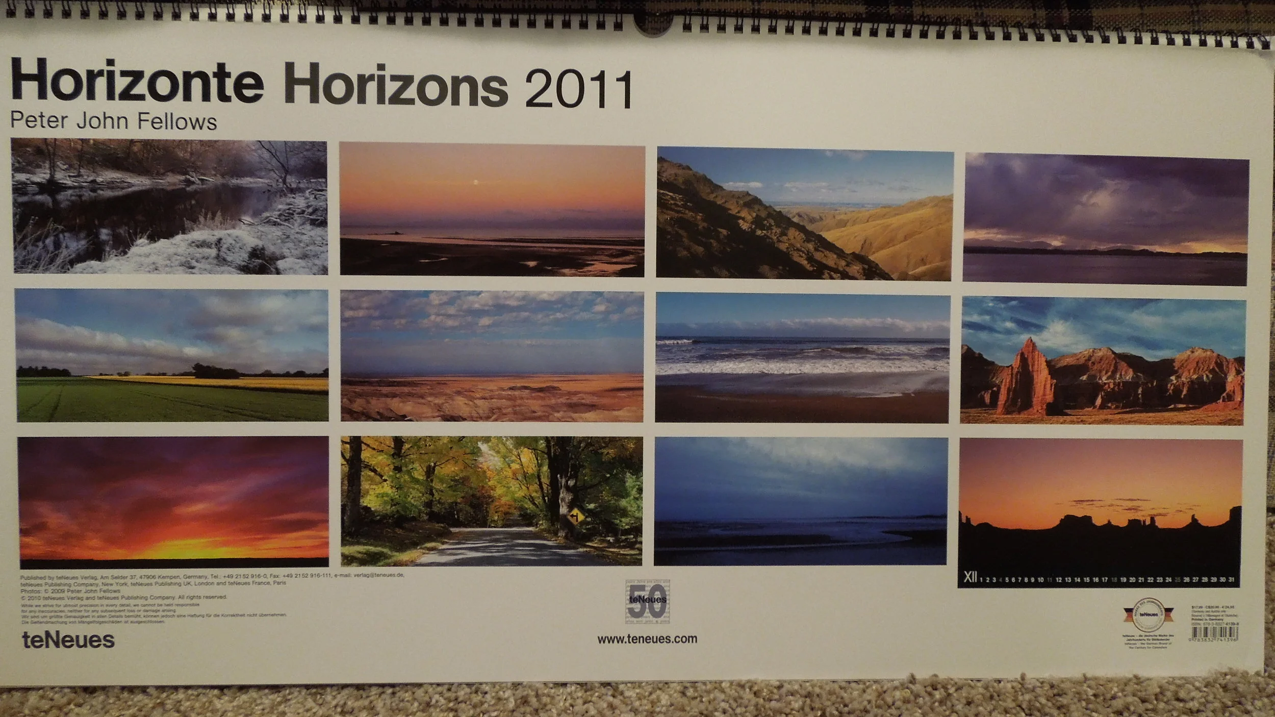  Horizons 2011 Poster Calendar by Peter John Fellows 