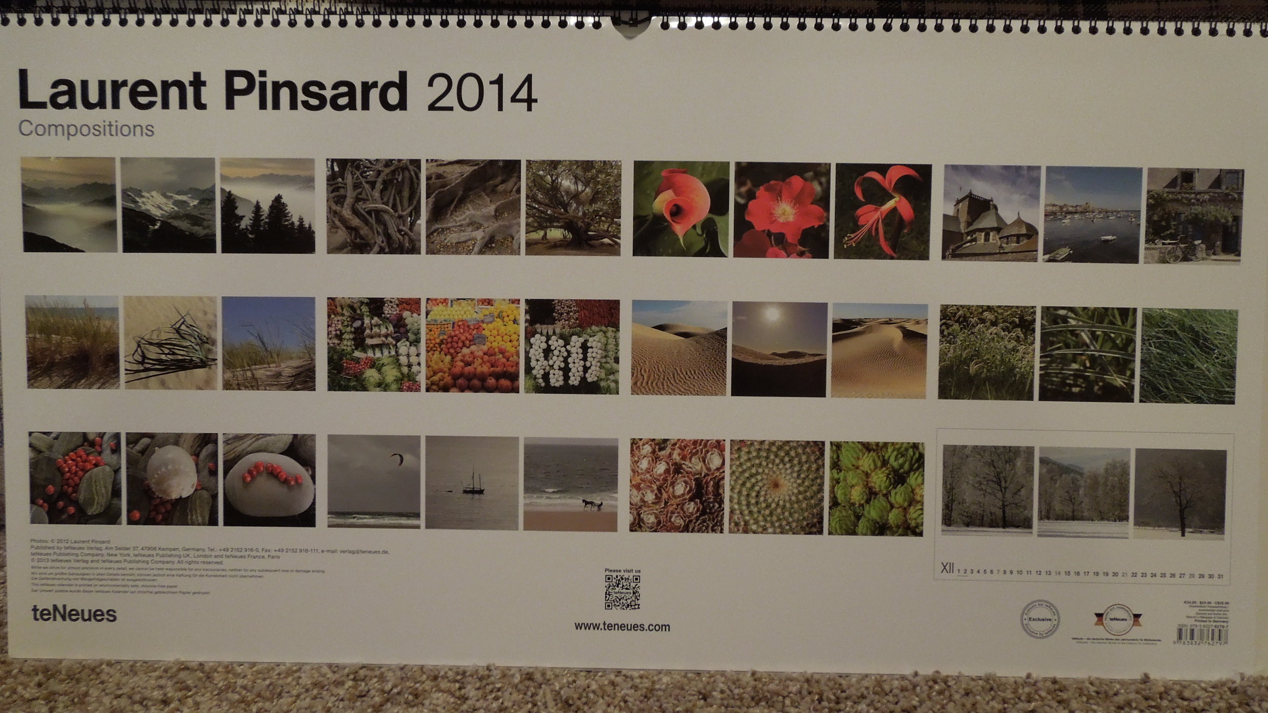  Laurent Pinsard Compositions 2014 Poster Calendar 
