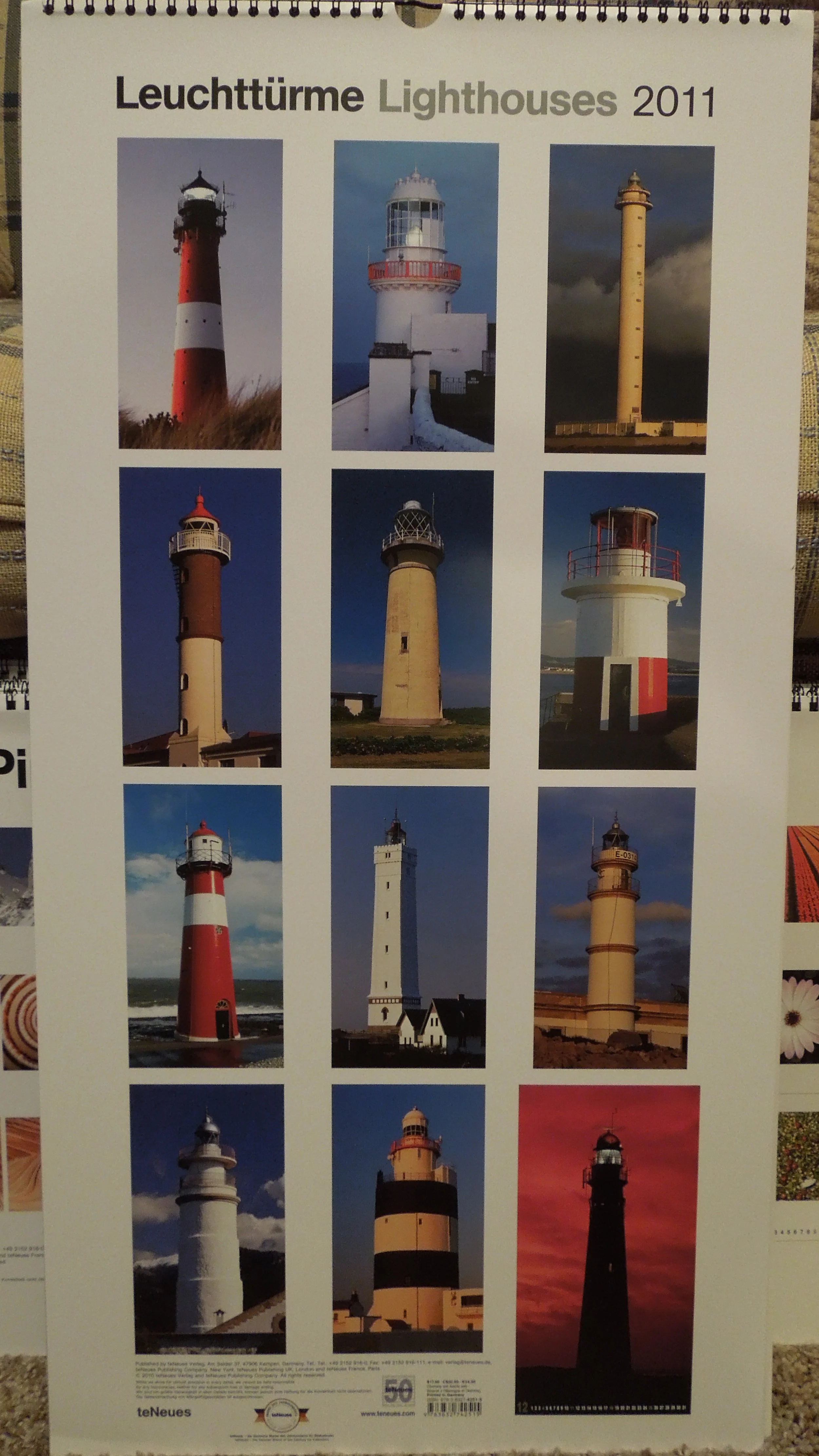  Lighthouses 2011 Poster Calendar 