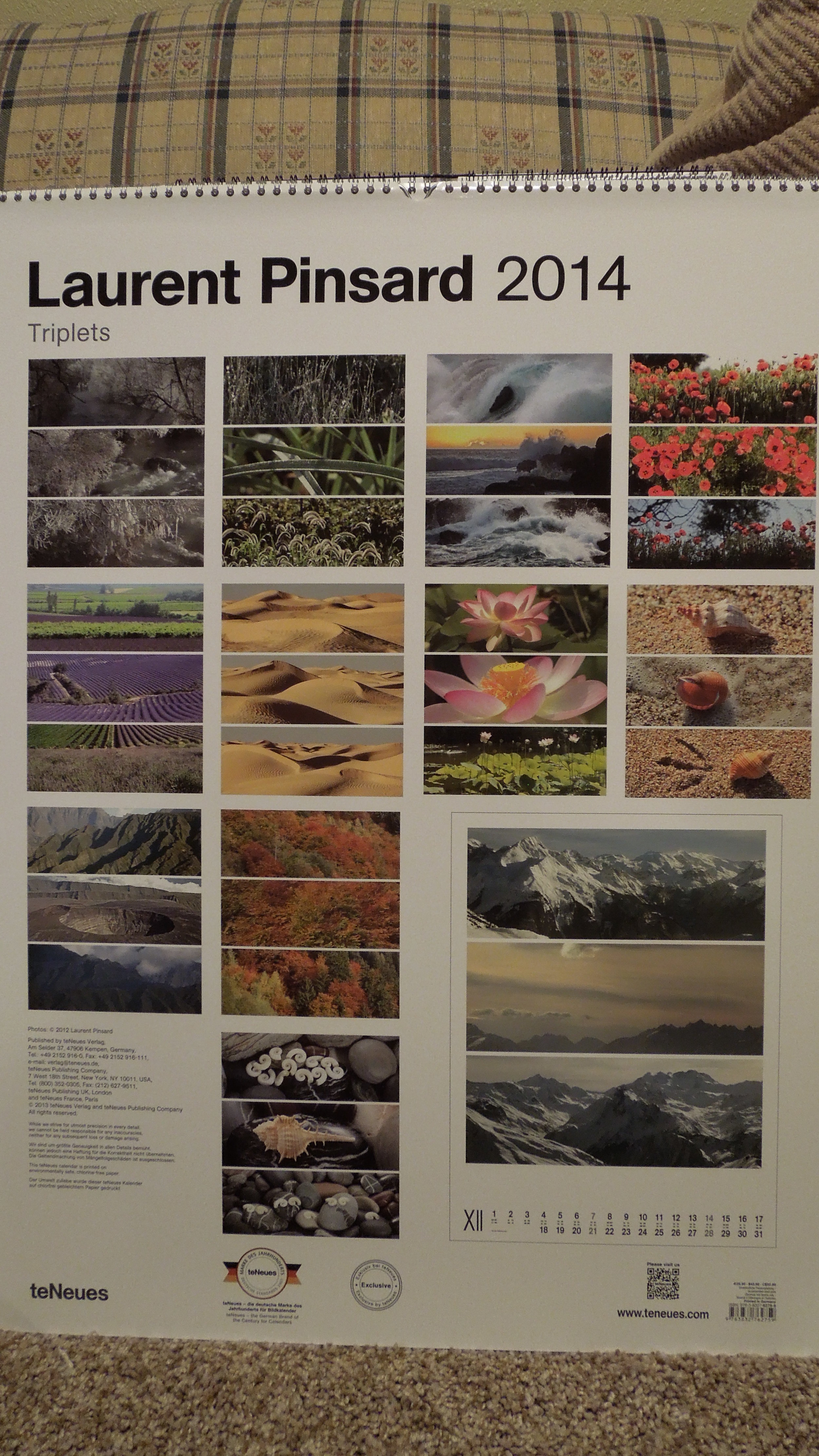  Laurent Pinsard Triplets 2014 Poster Calendar 