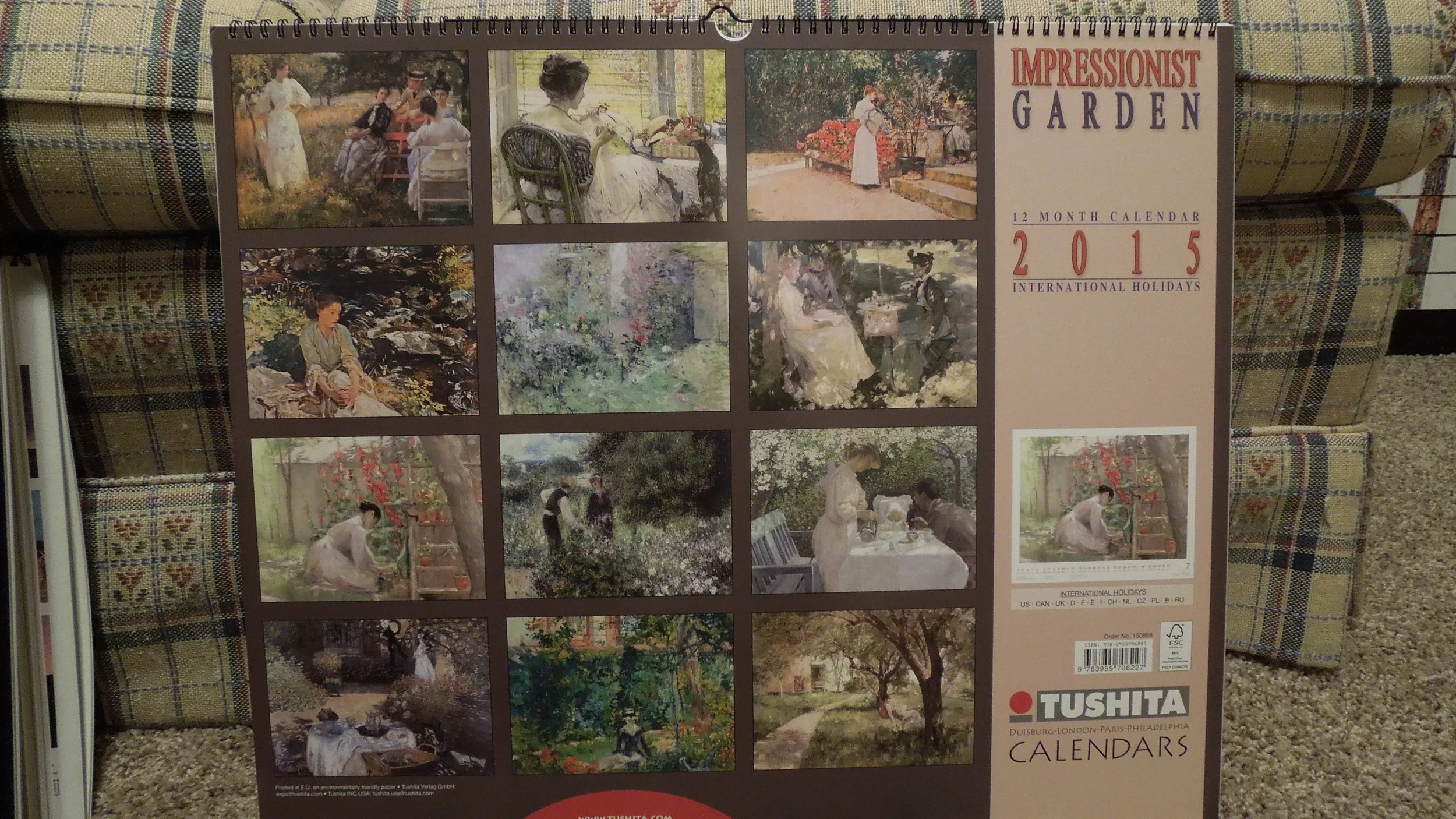  Impressionist Garden 2015 Poster Calendar 