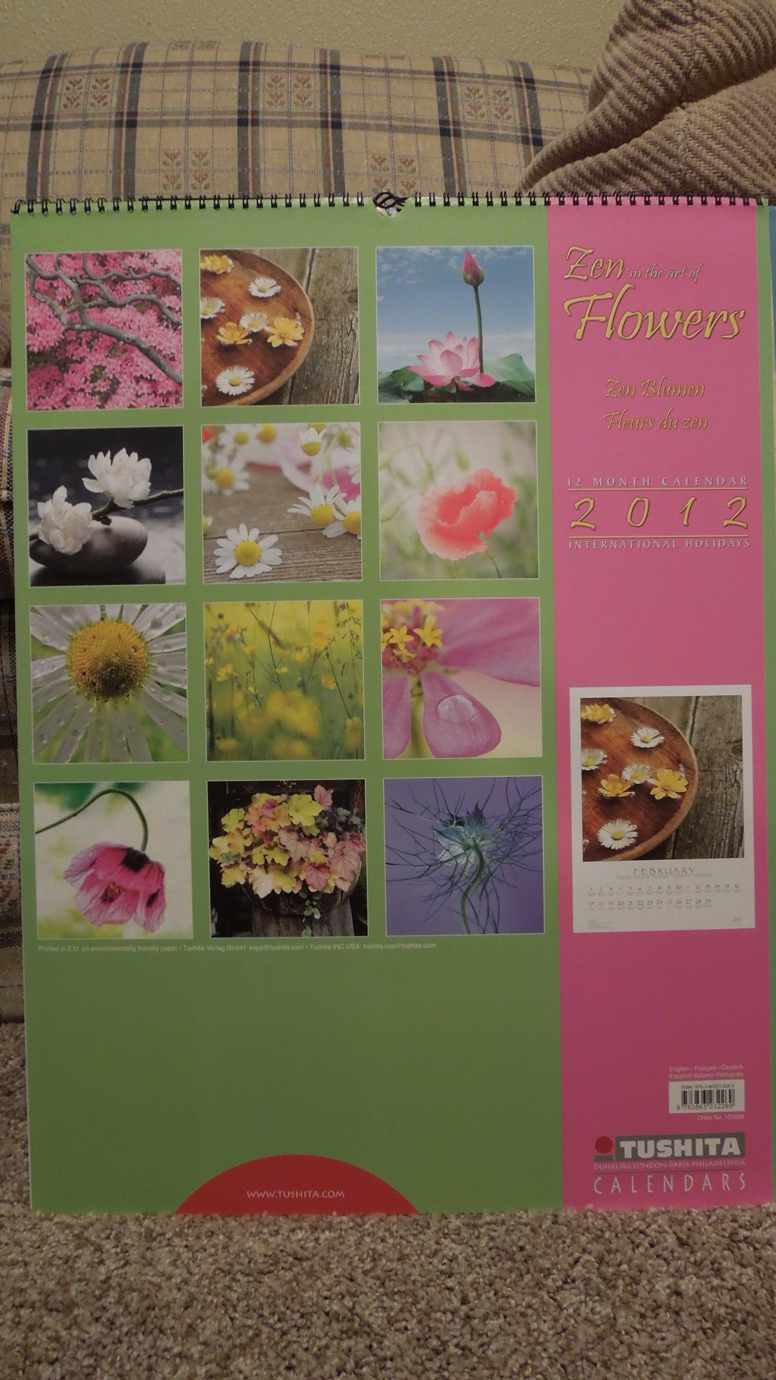  Zen in the Art of Flowers 2012 Poster Calendar 