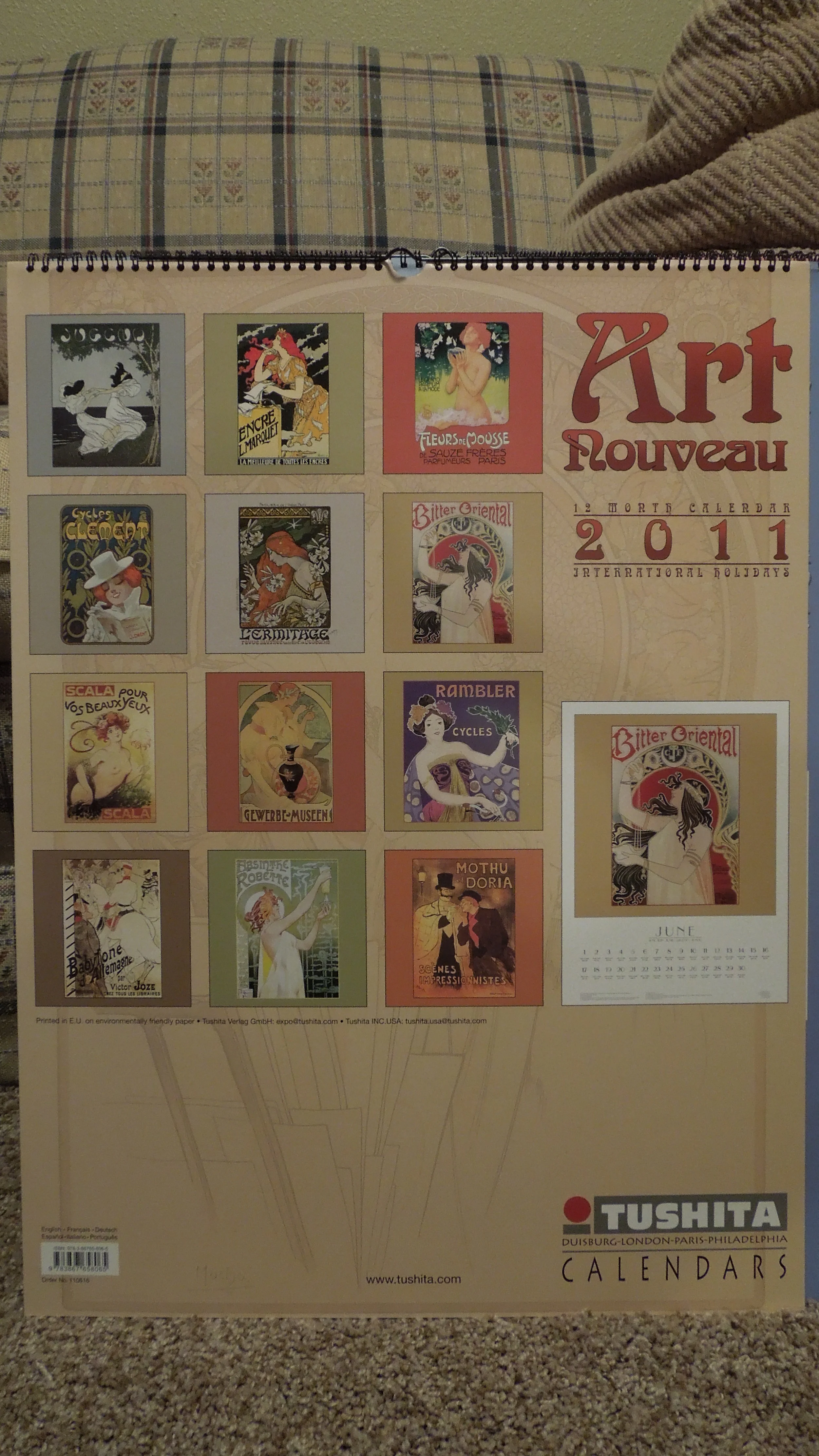  Art Nouveau 2011 Poster Calendar 