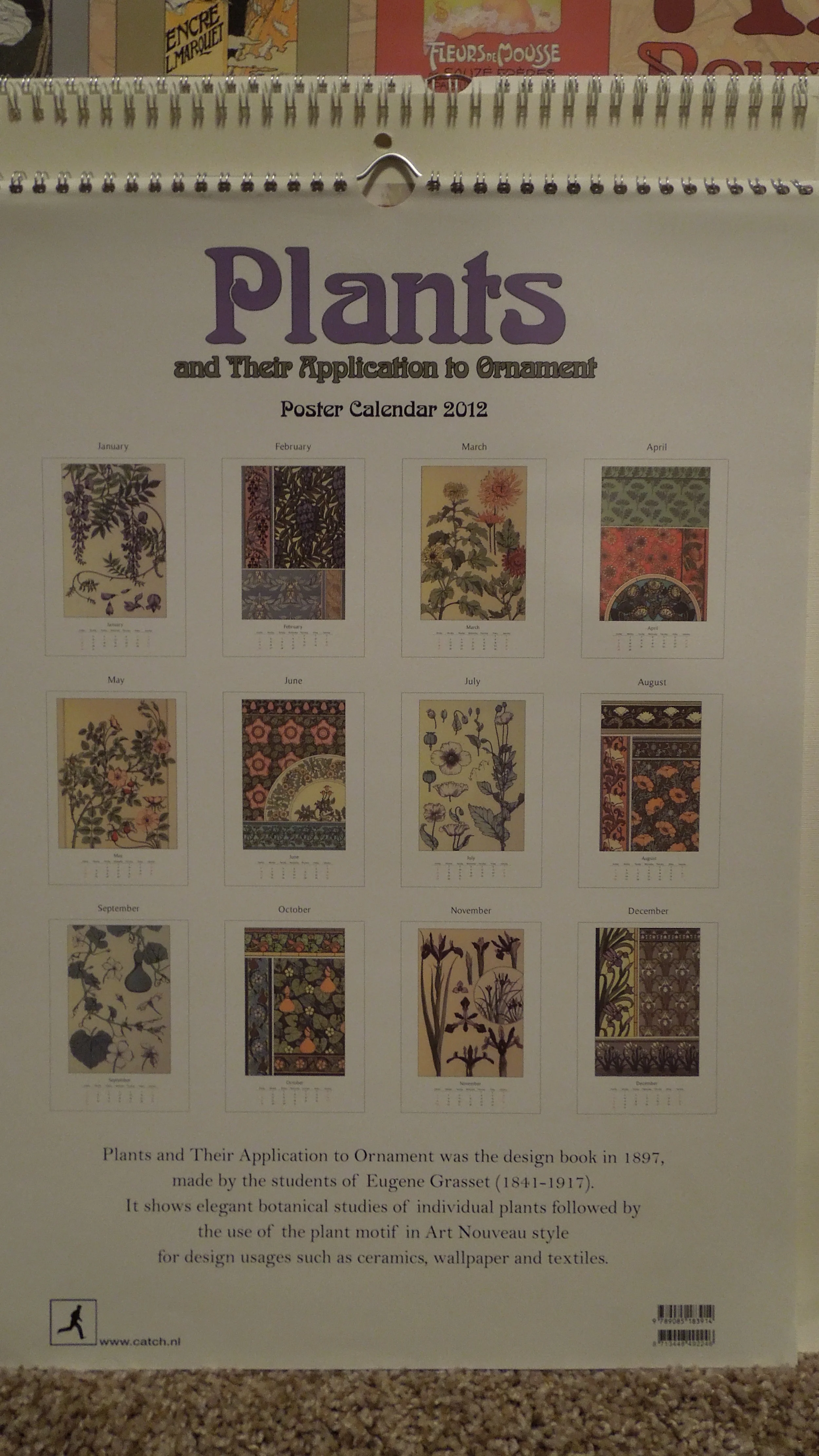  Plants and Their Application to Ornament 2012 Poster Calendar 