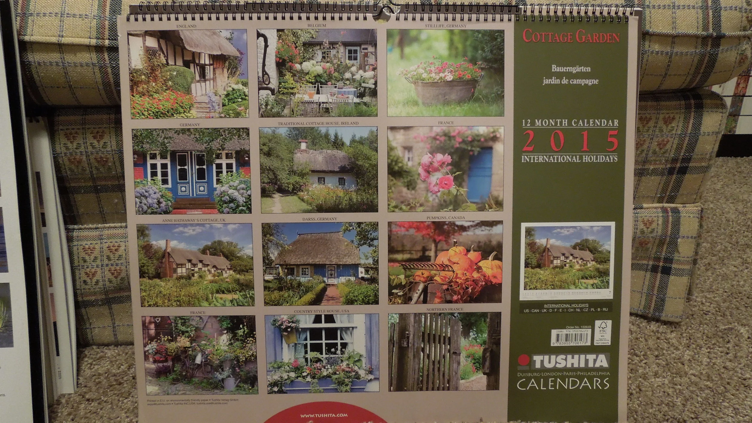  Cottage Garden 2015 Poster Calendar 