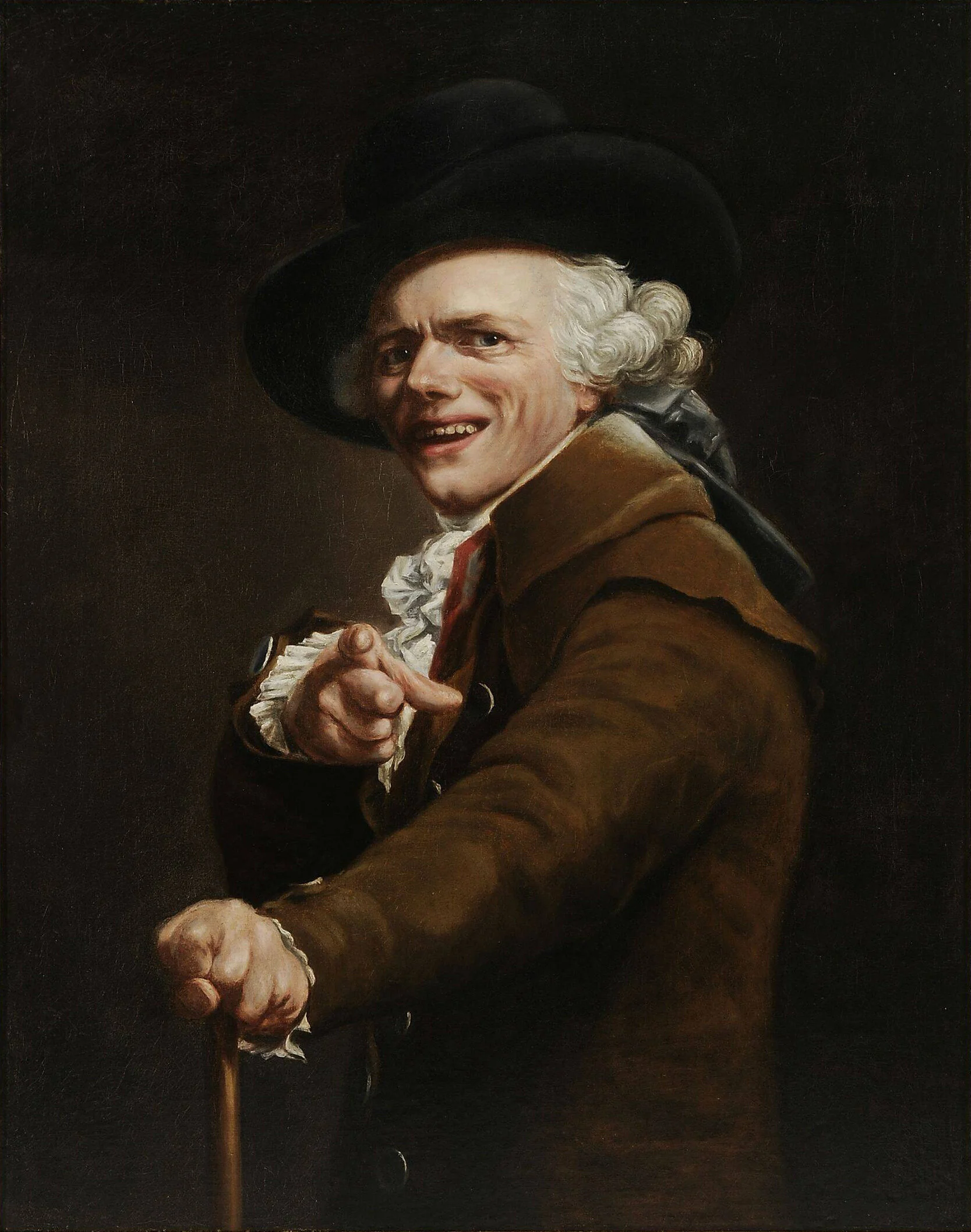 Self-portrait in the Guise of a Mockingbird by Joseph Decreux, 1791