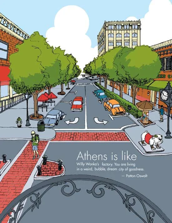 Illustration for Athens Magazine
