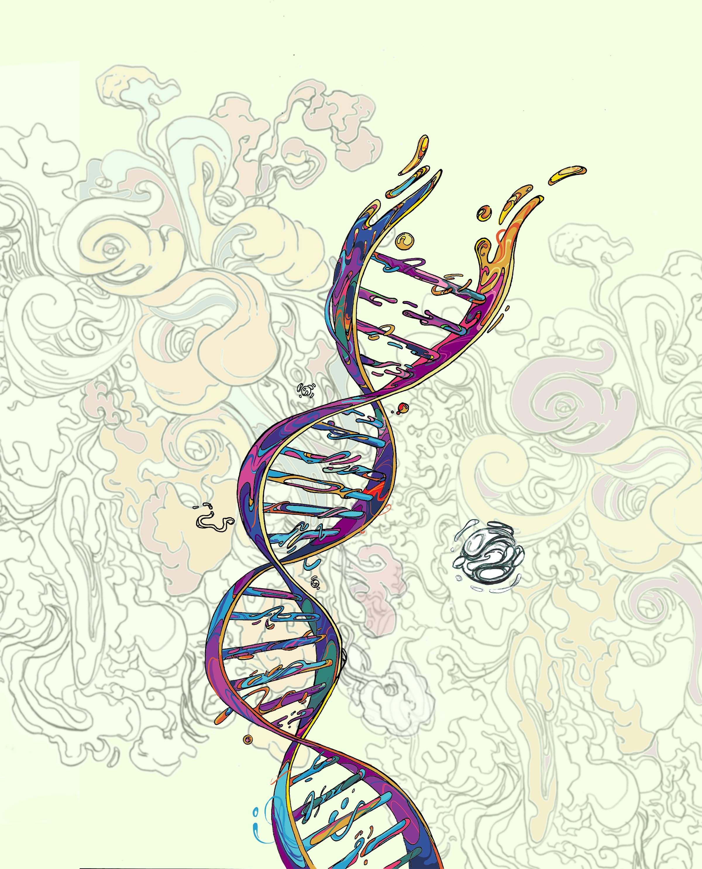 DNA illustration for healthcare client