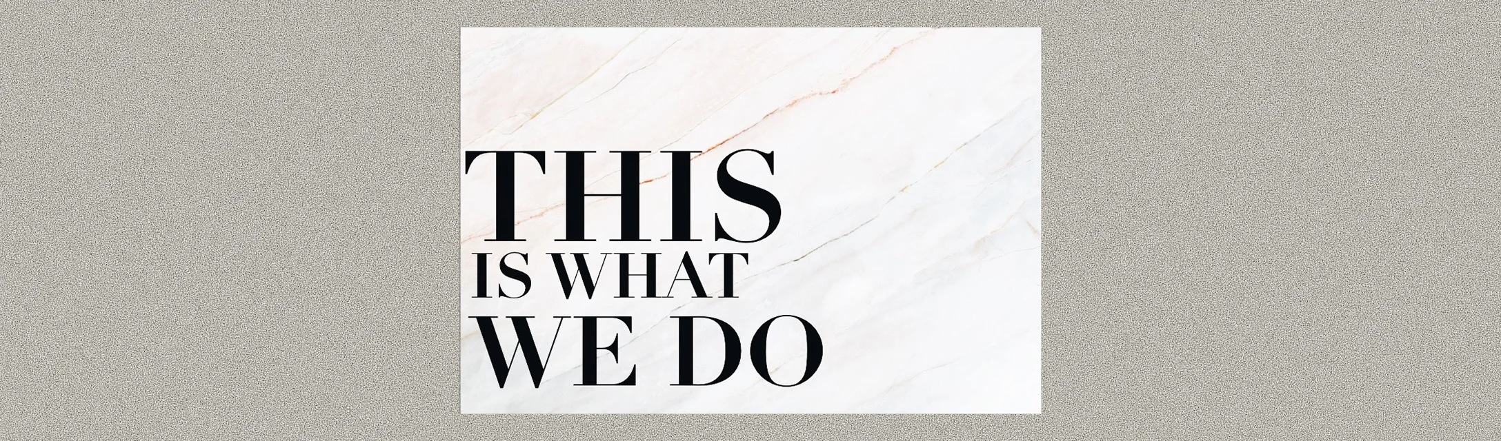 This Is What We Do: We Live Generously 