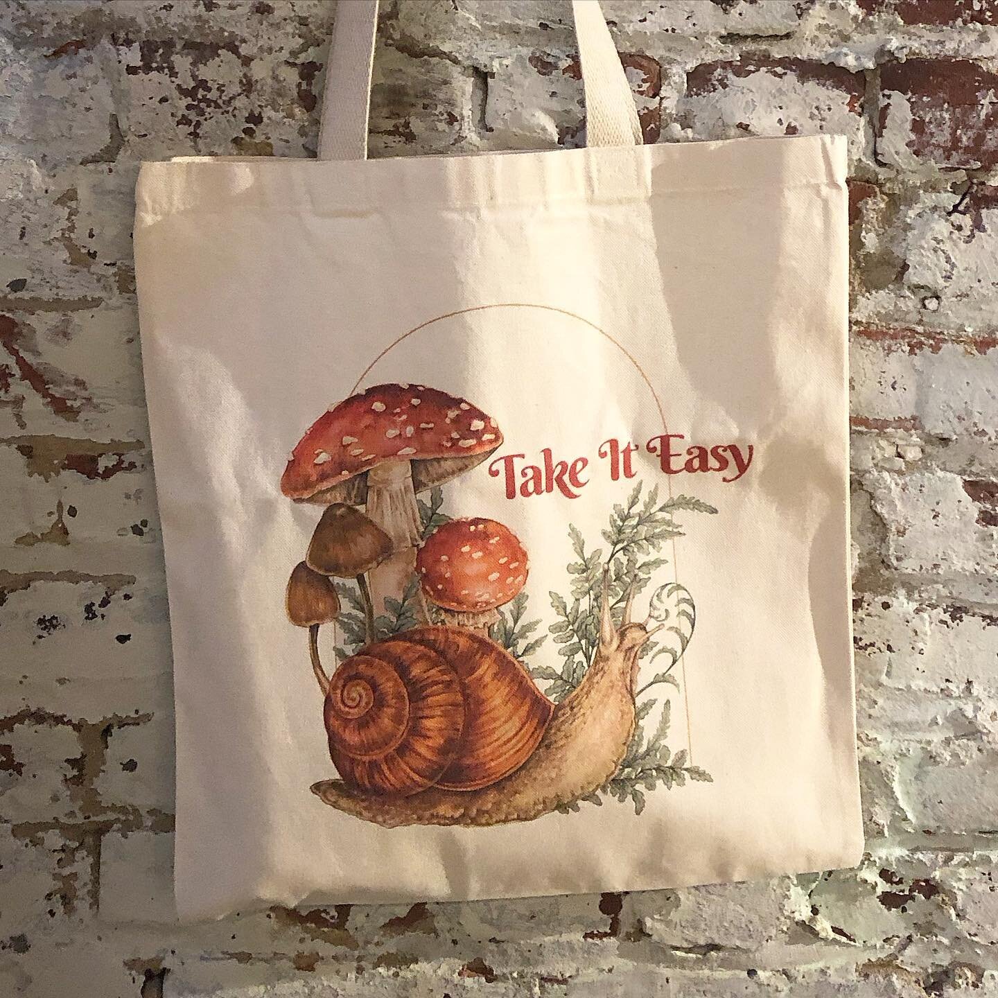 Oof, Mondays after a holiday weekend are like, super Mondays. A reminder to take it slow and go easy on yourself as you head into the week.🐌🍄

Most of these totes are reserved for my in person fairs, but I do have a limited quantity available on my