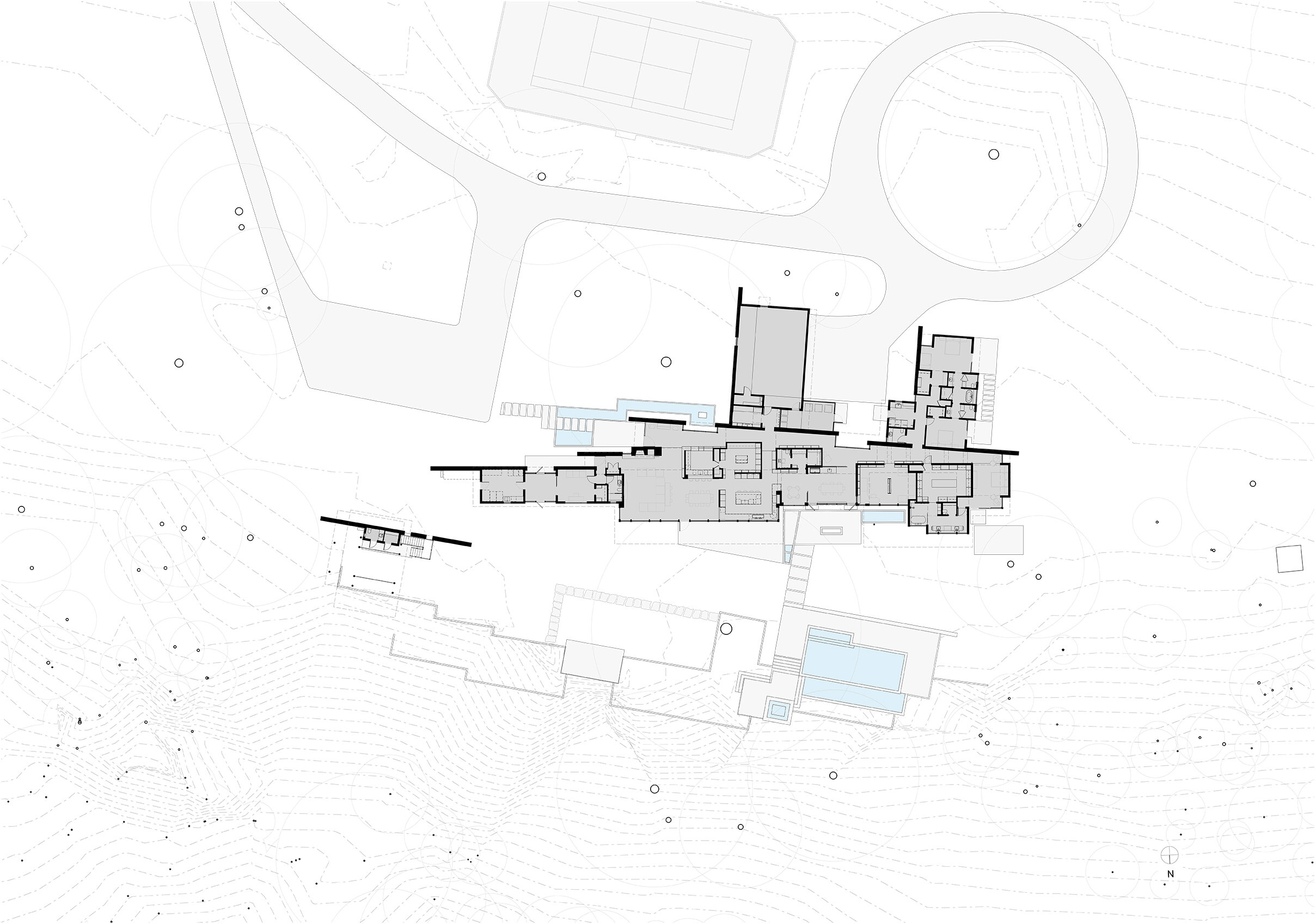 Thorp Residence 2.0 › Proposed Plans › 1. site plan marketing.jpg