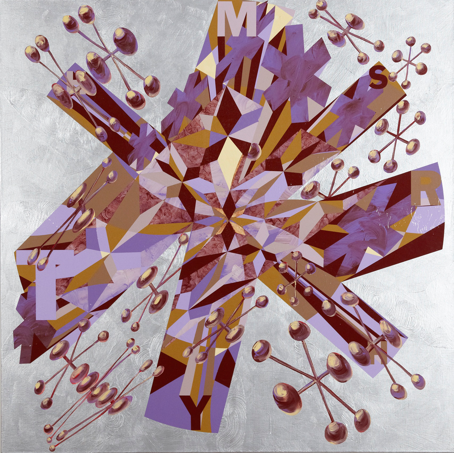 US out of Brooklyn!, 2007 acrylic and oil on linen 72 x 72 inches