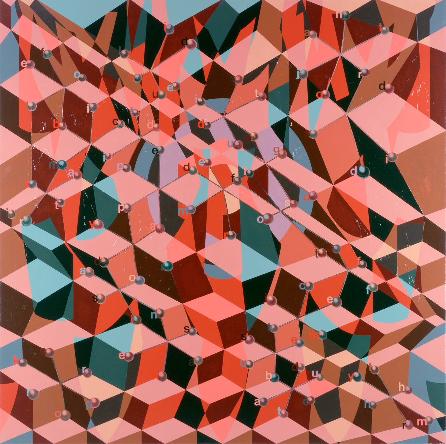 Untitled, 1999 acrylic on linen 78 x 78 inches