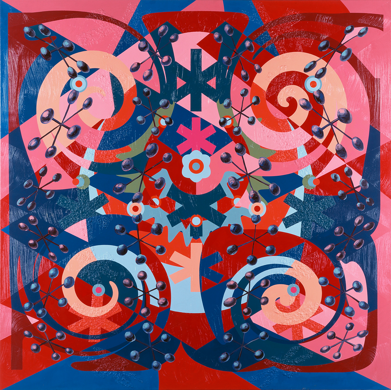  Chow, 1997 acrylic on linen 78 x 78 inches 