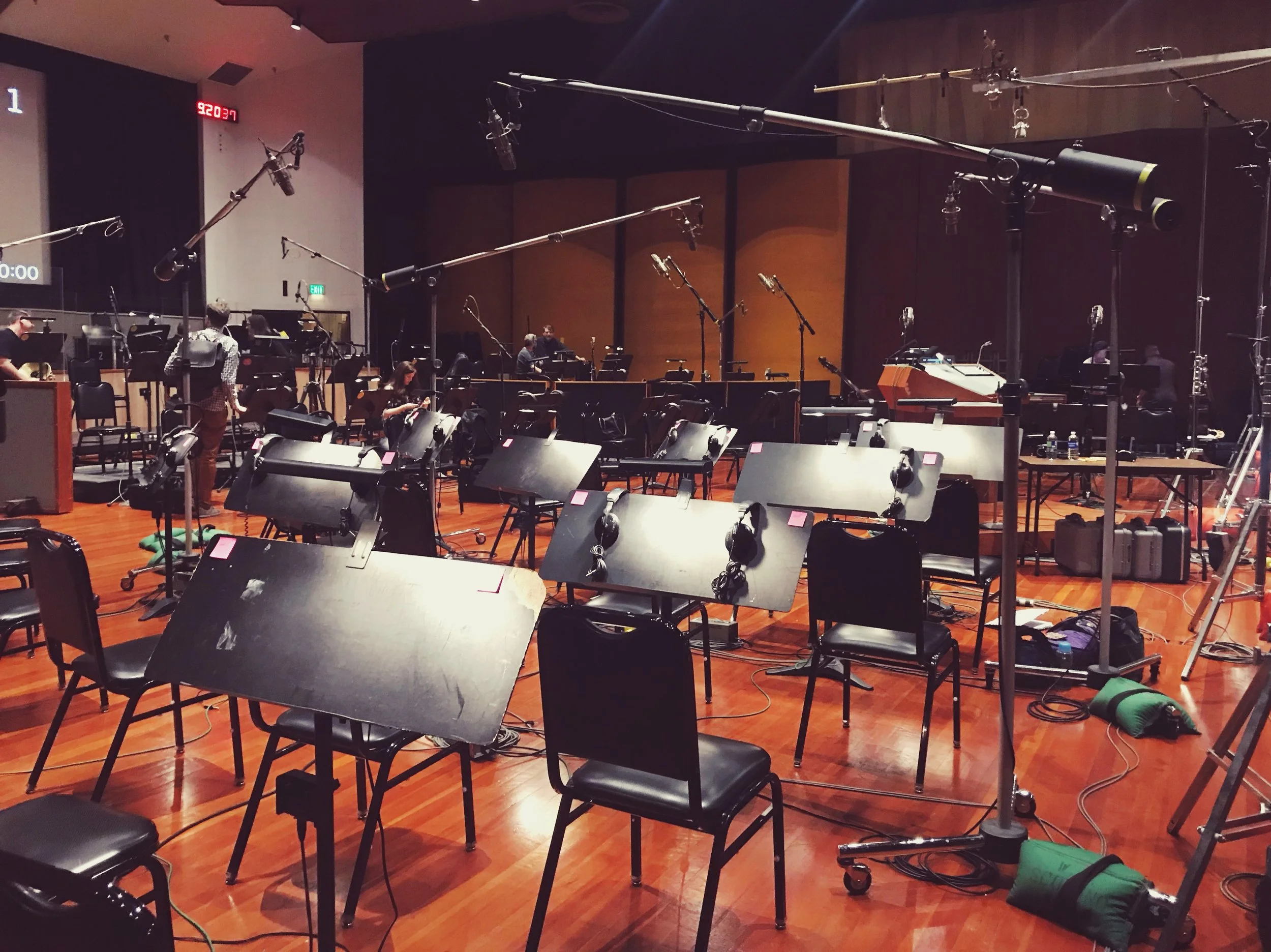 Beautiful Setup for 64 piece Orchestra at WB