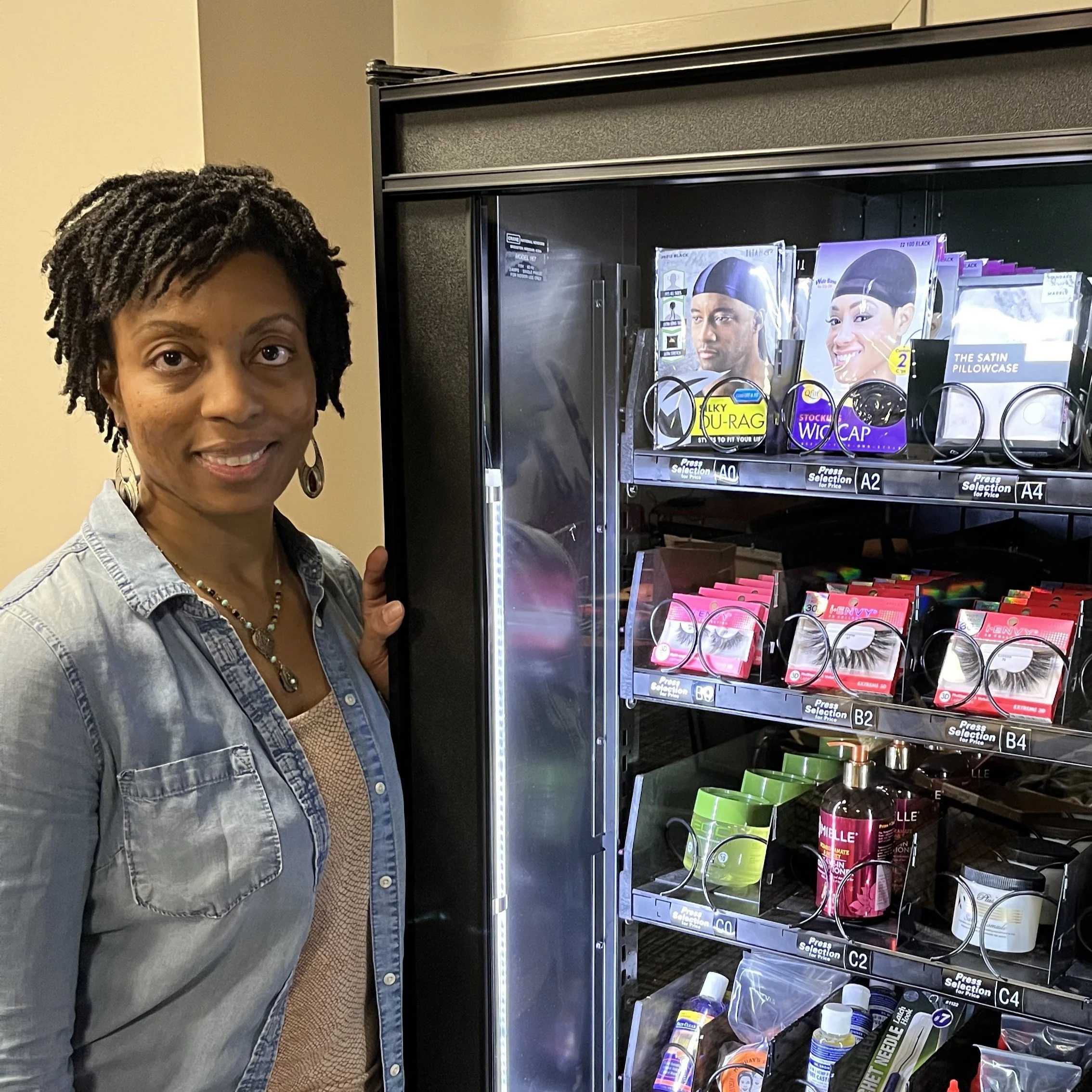 Curls and college: New vending machine provides Black hair care products to students
