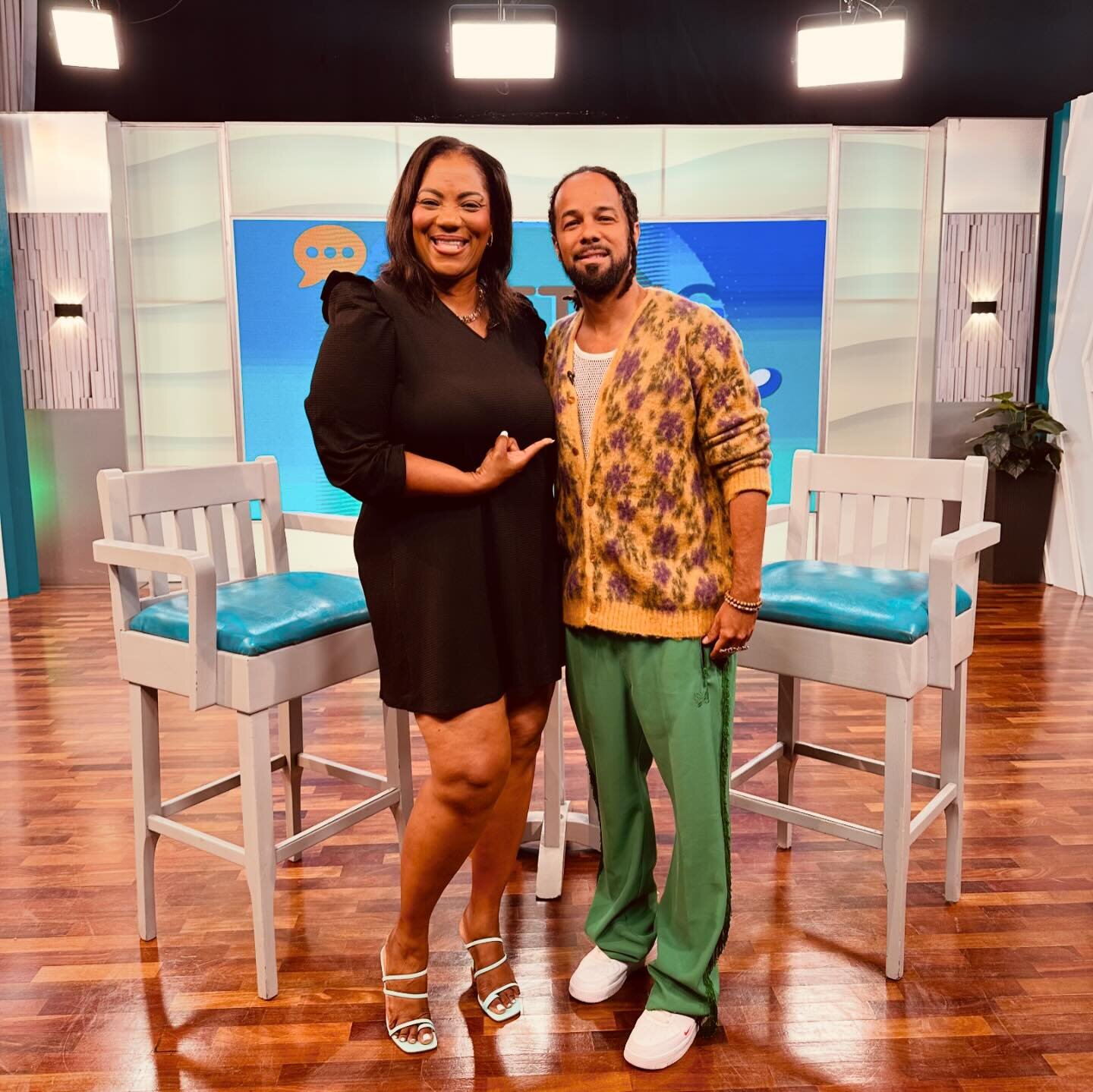 Good vibes this morning with @dahliaharris and the @smilejamtvj family.  We talked my love of Jamaica, the new album, and Dahila&rsquo;s love of the Savannah. 😀

See you April 4th for our Jamaica show. 

The album &ldquo;Man With No Door&rdquo; Out 