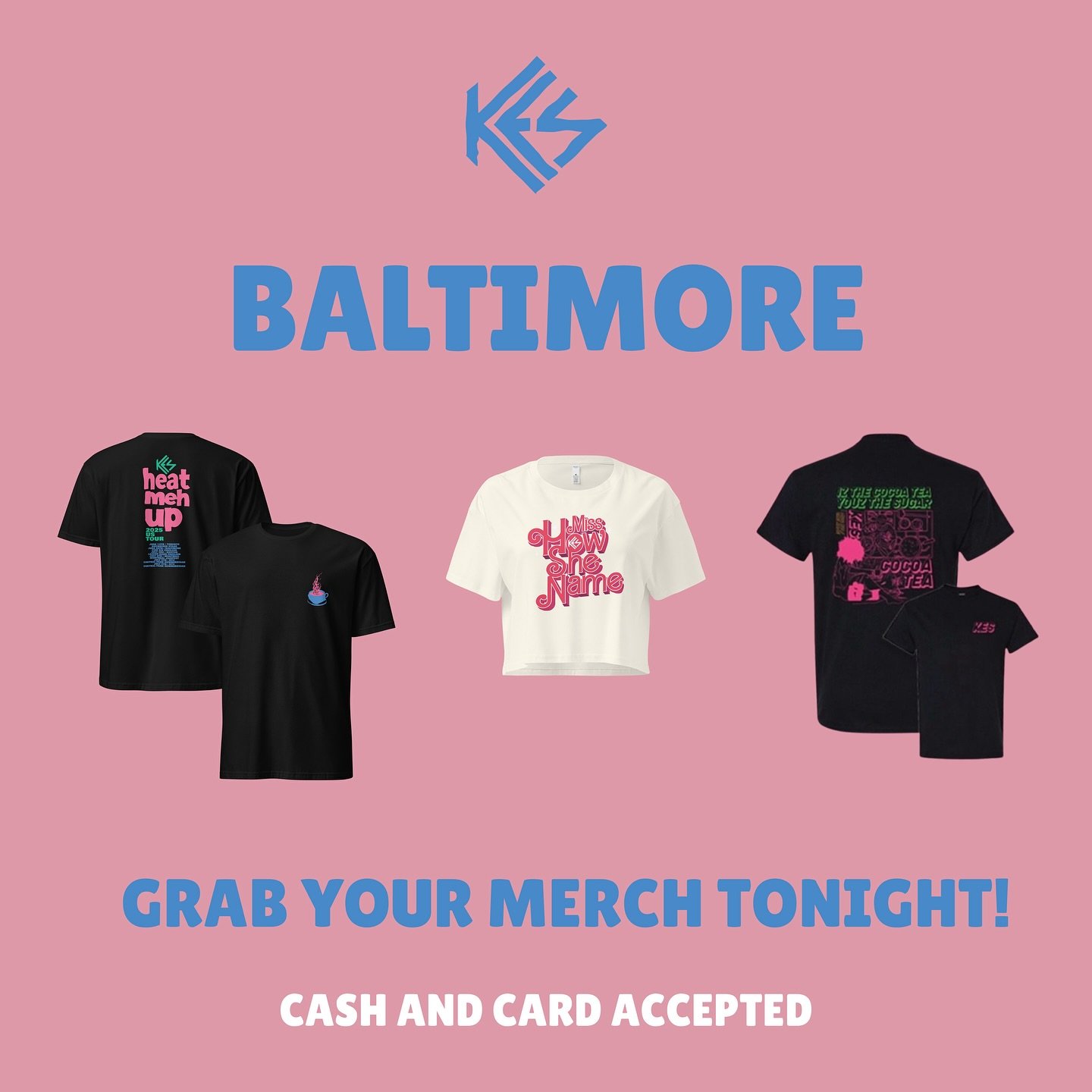 Baltimore! Make sure and grab your merch at the show tonight! See you soon! 

Saturday 28 June, 2025
📍Pier Six Pavilion
⏰Showtime: 8 pm

🎟️ Link in bio