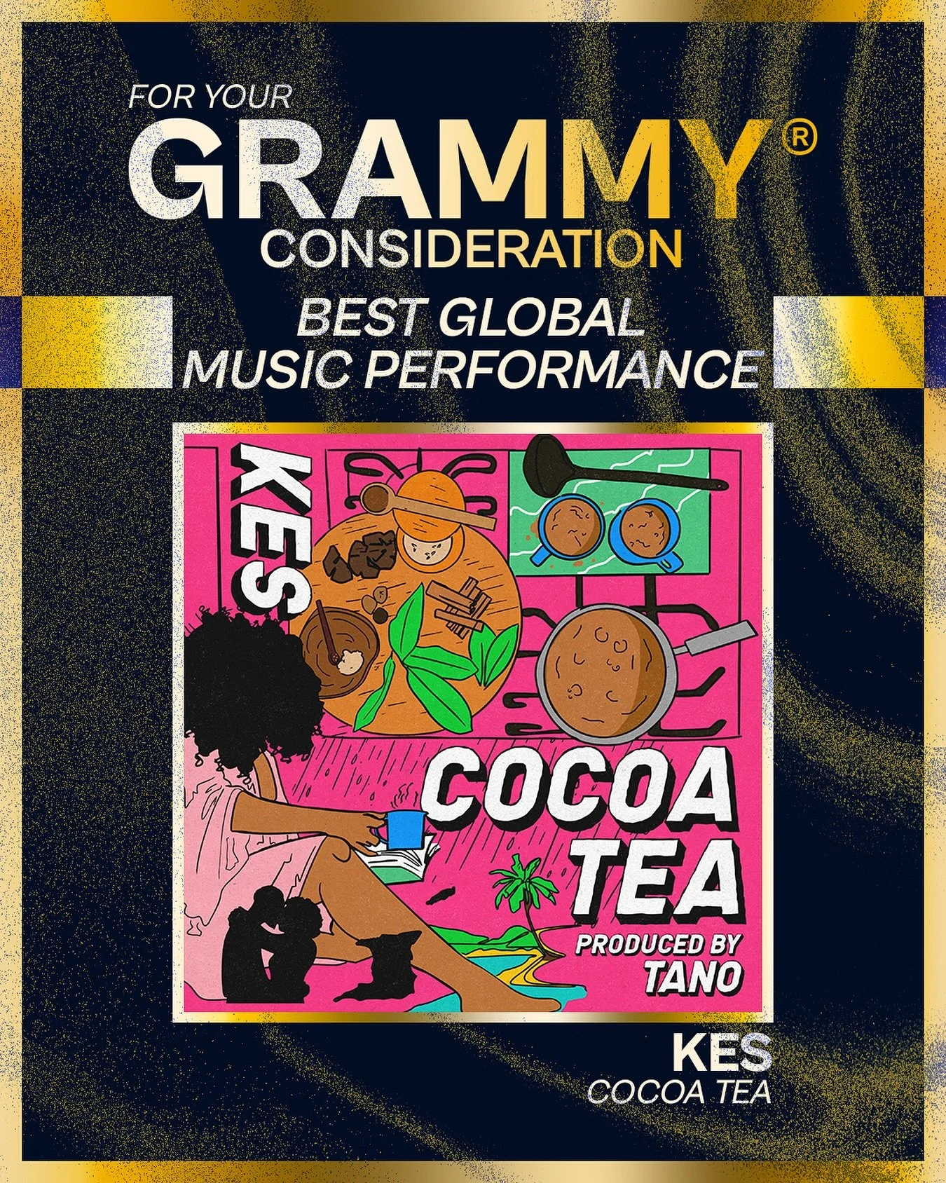 We are honored to have our song &lsquo;Cocoa Tea&rsquo;&nbsp;being considered&nbsp;for&nbsp;this year&rsquo;s&nbsp;#GRAMMY&nbsp;Awards! The first round of voting to determine the nominees is live from now through October 15th.&nbsp; 

Much love and r