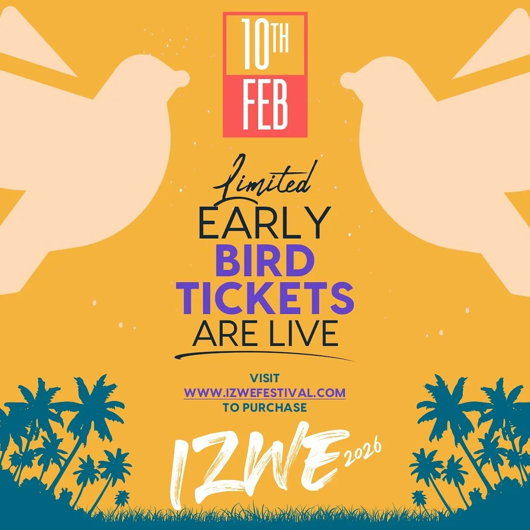 The rhythm beats again ✨

IZ WE Festival 2026 Early Bird tickets are LIVE NOW!

Join us in celebrating all that connects us. 

Tickets are limited so make sure you get yours now to be a part of the energy 💫

Can&rsquo;t wait to see you there!

Ticke