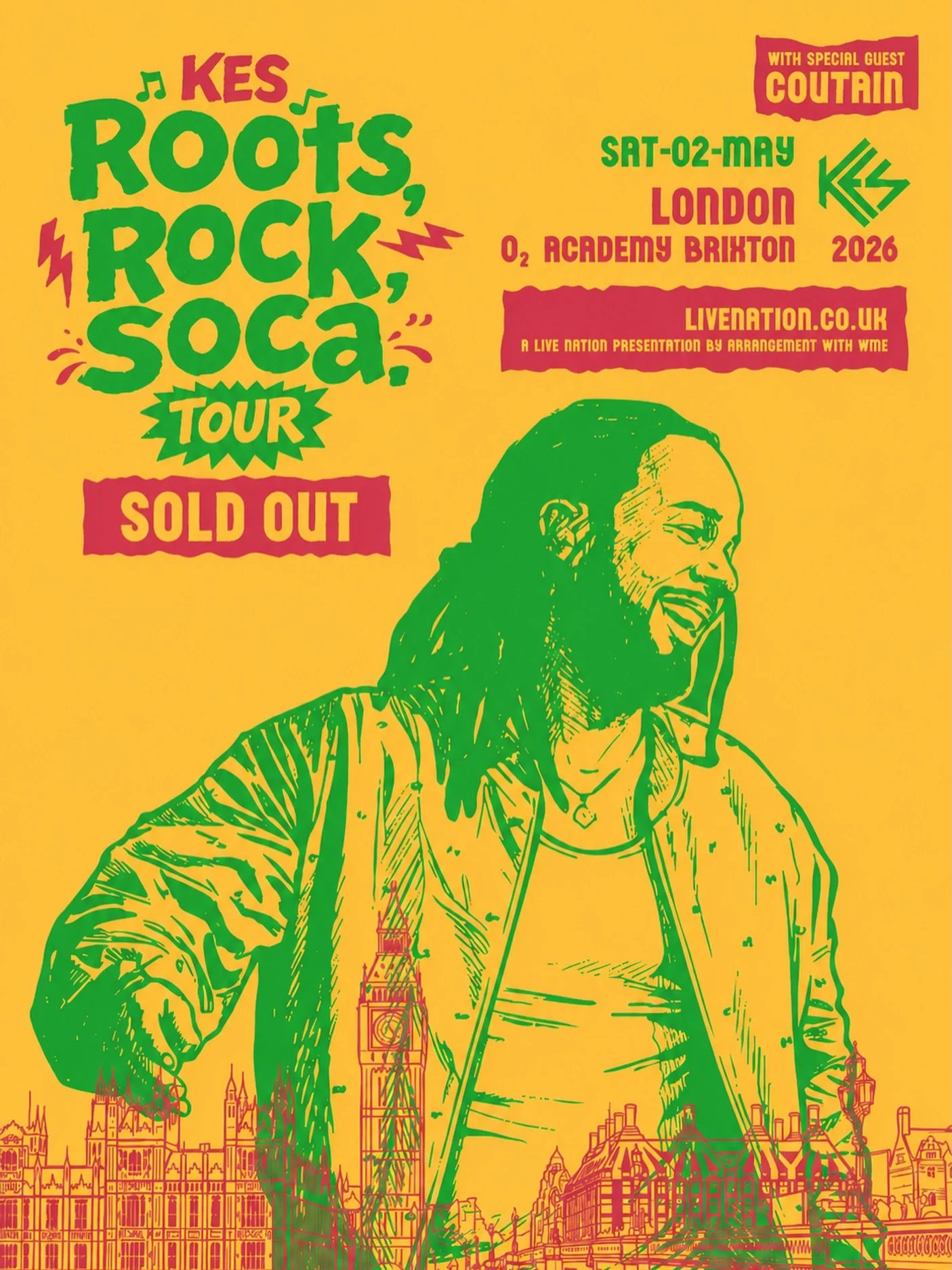 London, it&rsquo;s been too long and what a welcome!! We sold out @o2academybrix!! We can&rsquo;t wait to feel the energy. See you Saturday. 

We start things tonight,  Paris see you soon. We ready! 

Much love! 
#kes #RootsRockSoca
@livenationuk