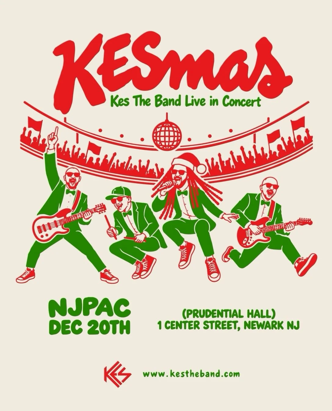 Christmas came early&hellip; we are adding 𝗢𝗡𝗘 𝗠𝗢𝗥𝗘 𝗡𝗜𝗚𝗛𝗧 of KESmas. 🎄🎁

𝗡𝗘𝗪 𝗝𝗘𝗥𝗦𝗘𝗬 

SUNDAY DEC 20, 2026⁣⁣⁣
NJPAC (Prudential Hall)
1 Center Street, Newark 
⁣⁣⁣
𝗜𝗠𝗣𝗢𝗥𝗧𝗔𝗡𝗧 𝗜𝗡𝗙𝗢𝗥𝗠𝗔𝗧𝗜𝗢𝗡
⁣⁣⁣
𝗣𝗥𝗘𝗦𝗔𝗟𝗘 𝗦𝗜