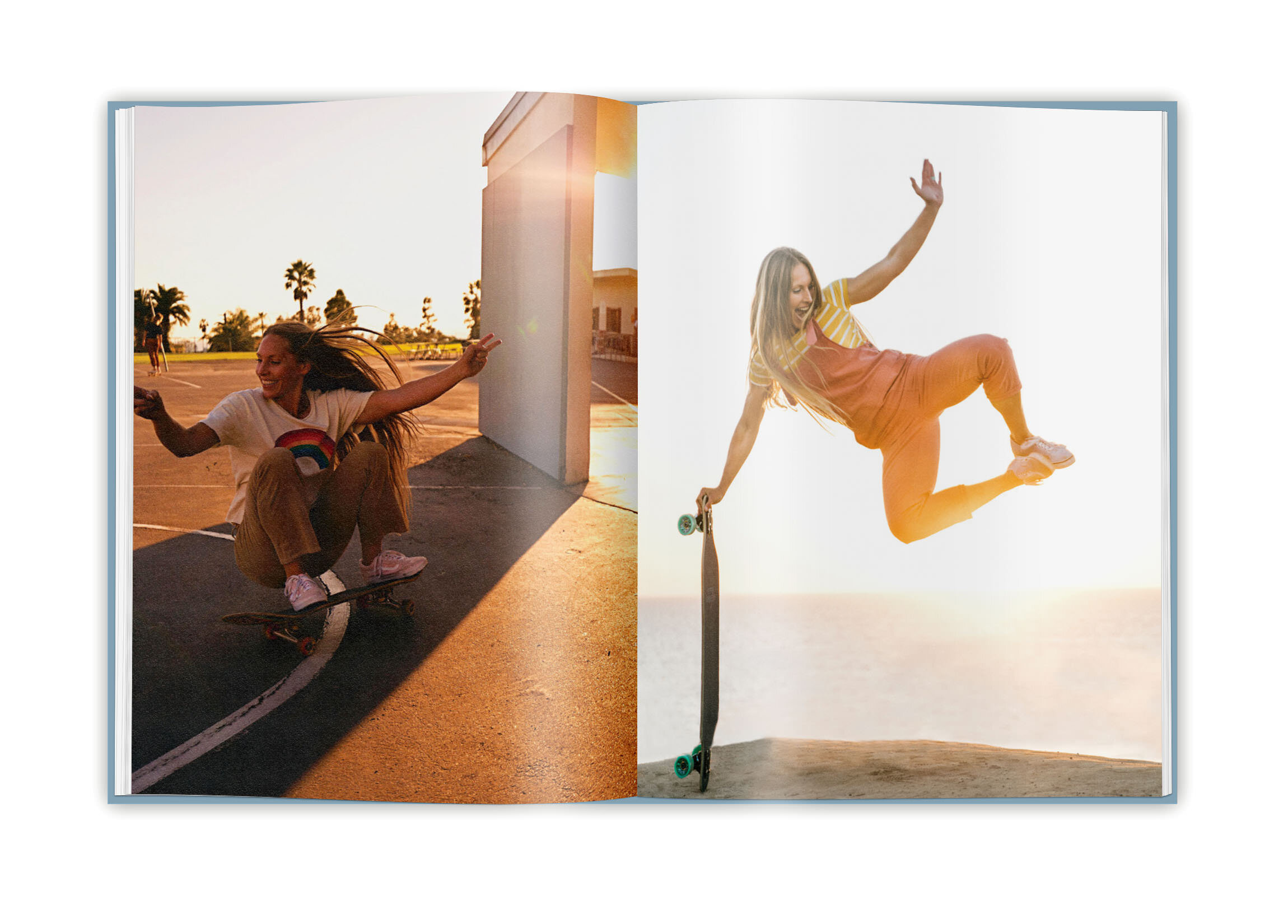  Kaelie Fisher for Kateboards (left).  Photo on right is not by Jo. 