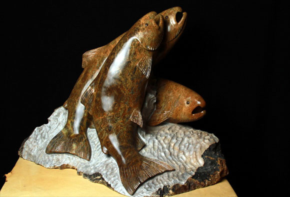 MULTIPLE FISH CARVING