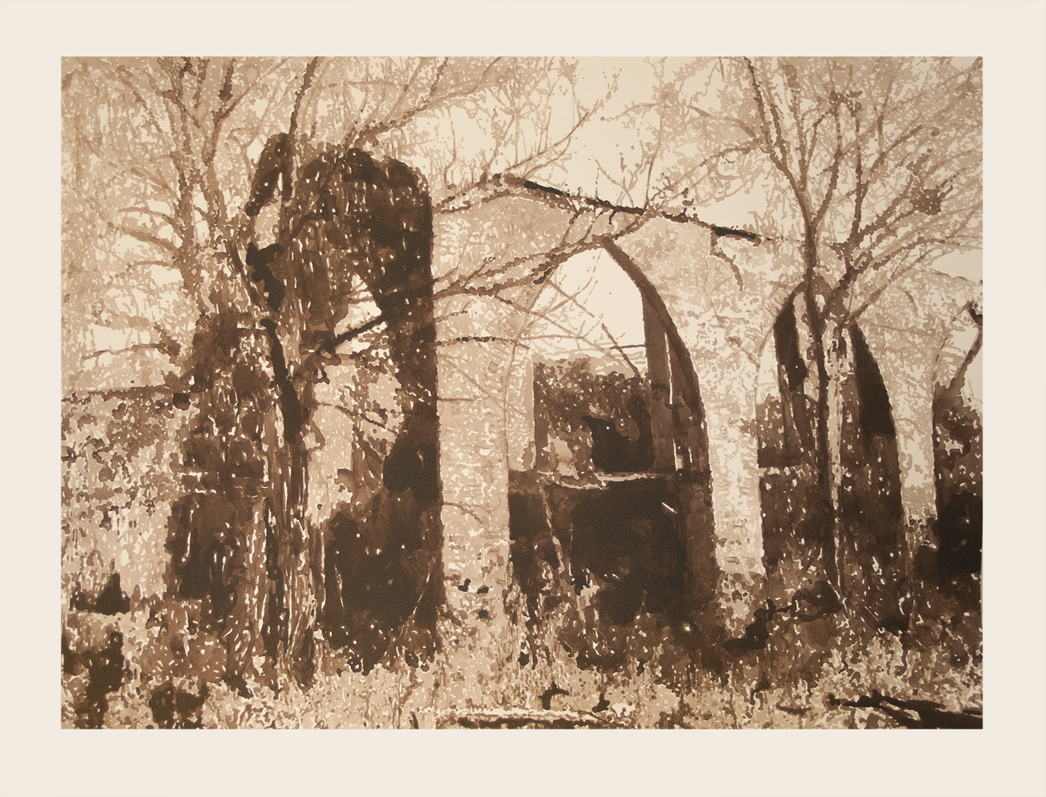   St. John's Wood  2011 acrylic ink on paper 76x56cm 