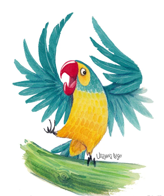 Children's book vignette.