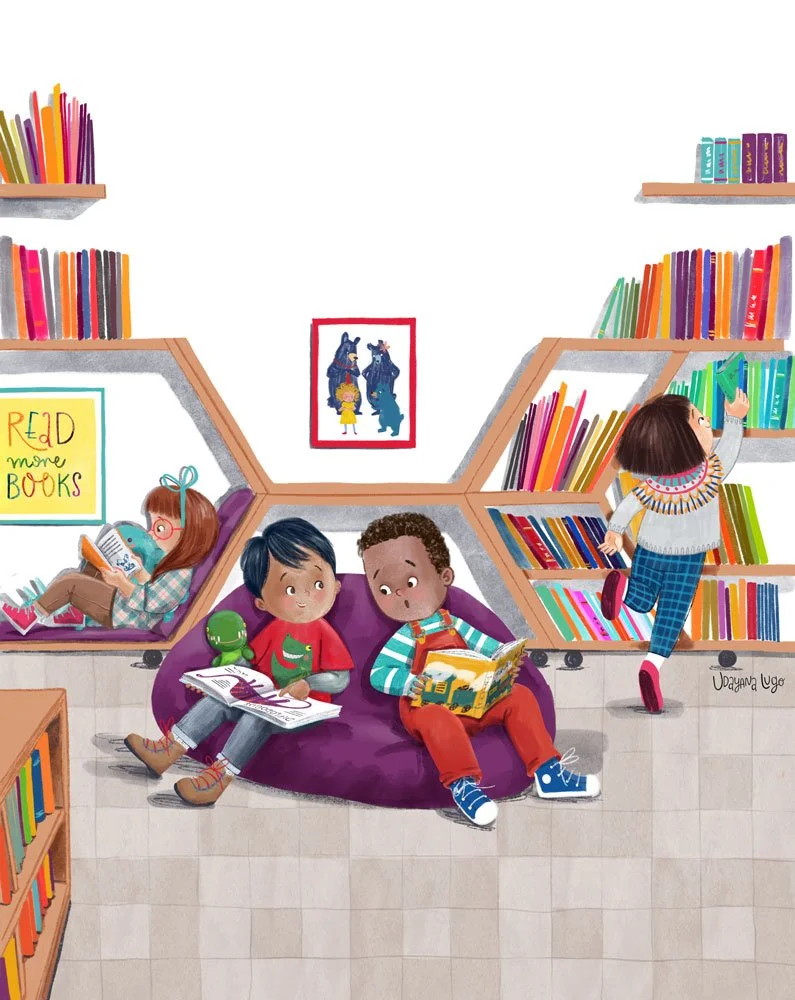 Santiago's library time