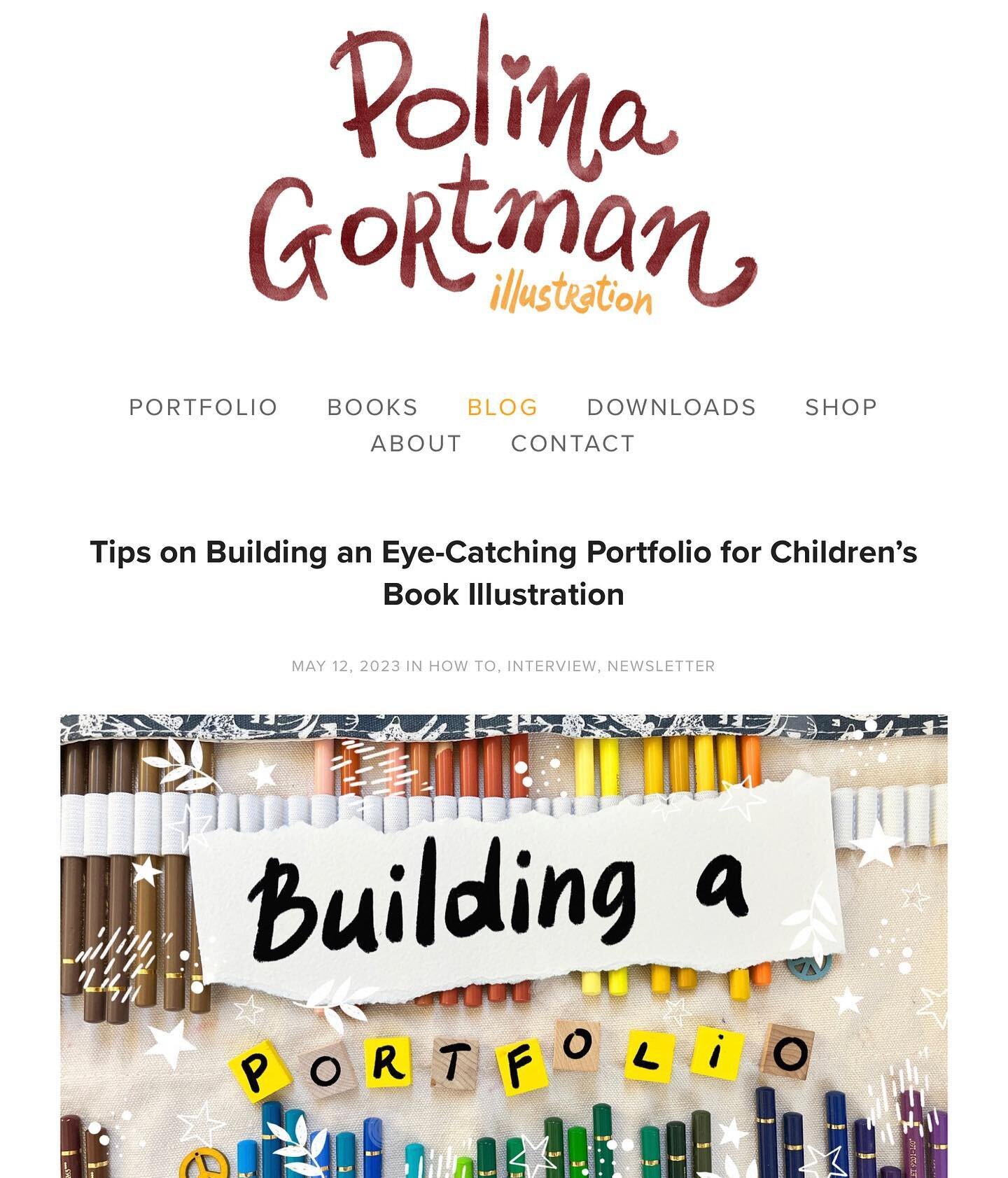 I had recently the honour to be interviewed by @polinagortman about building a portfolio. She&rsquo;s a fantastically talented illustrator, and she interviewed other wonderful people in the industry. If you haven&rsquo;t already go check her profile 