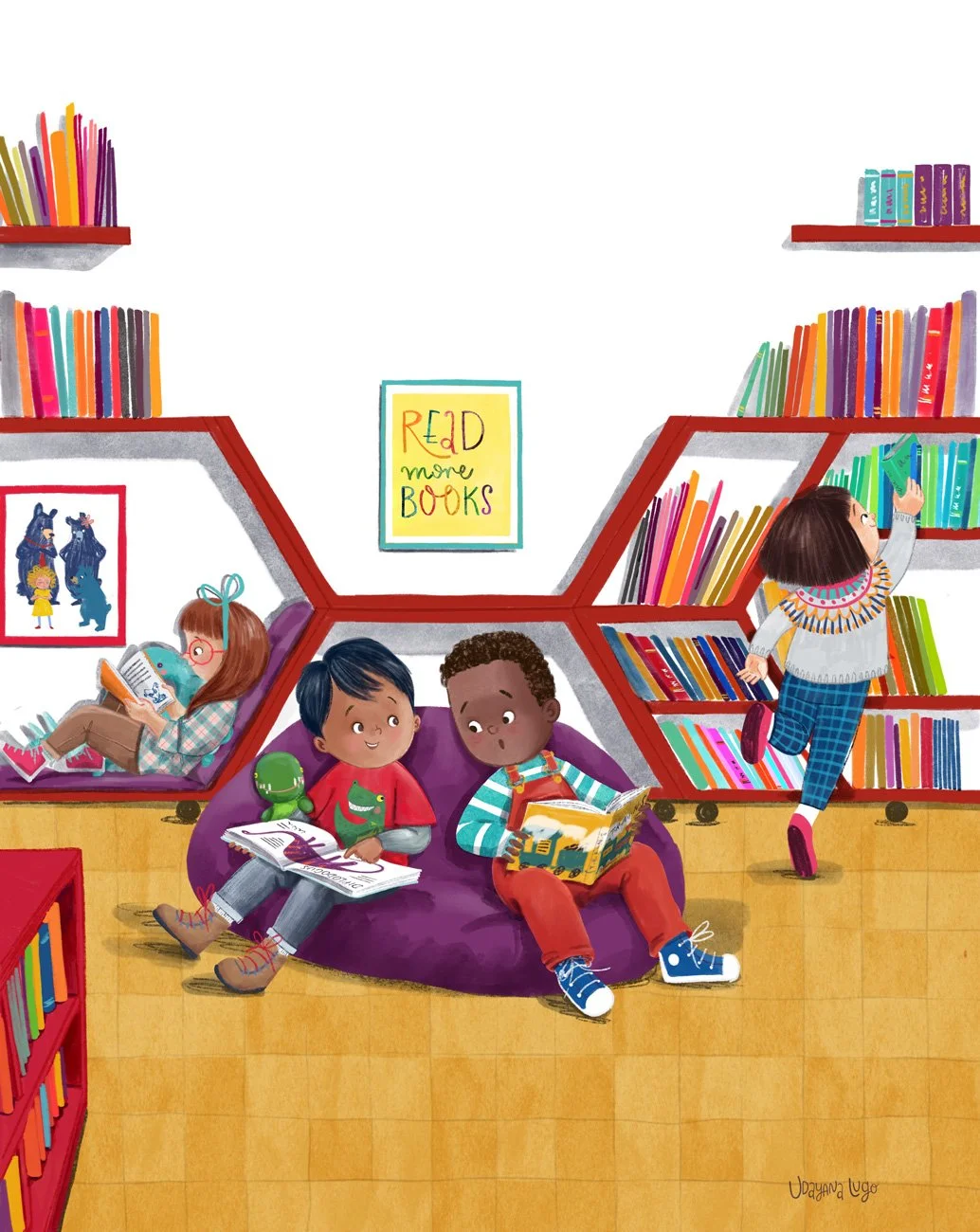 Santiago's library time