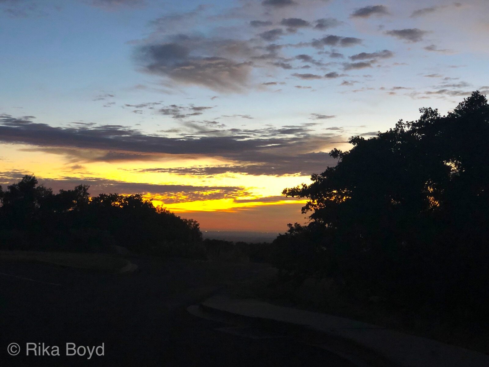 Sunrise from Guadalupe National Park Campground