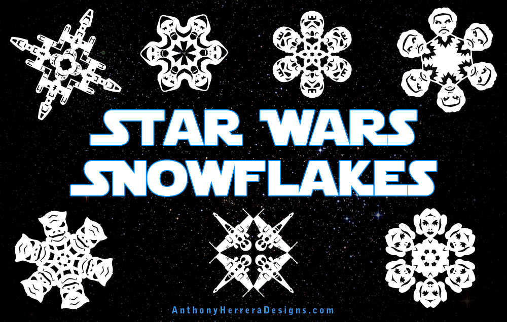star wars snowflakes anthony herrera designs