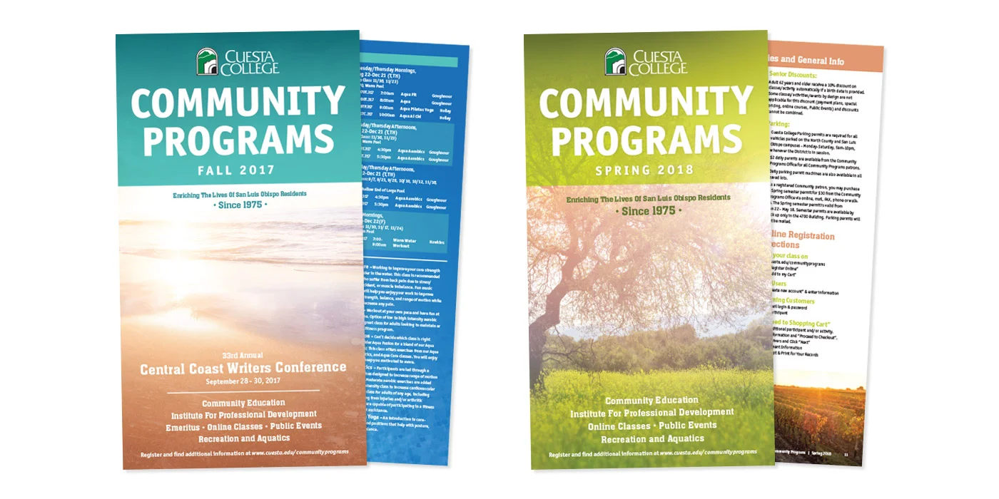 Cuesta College Community Programs Catalogs