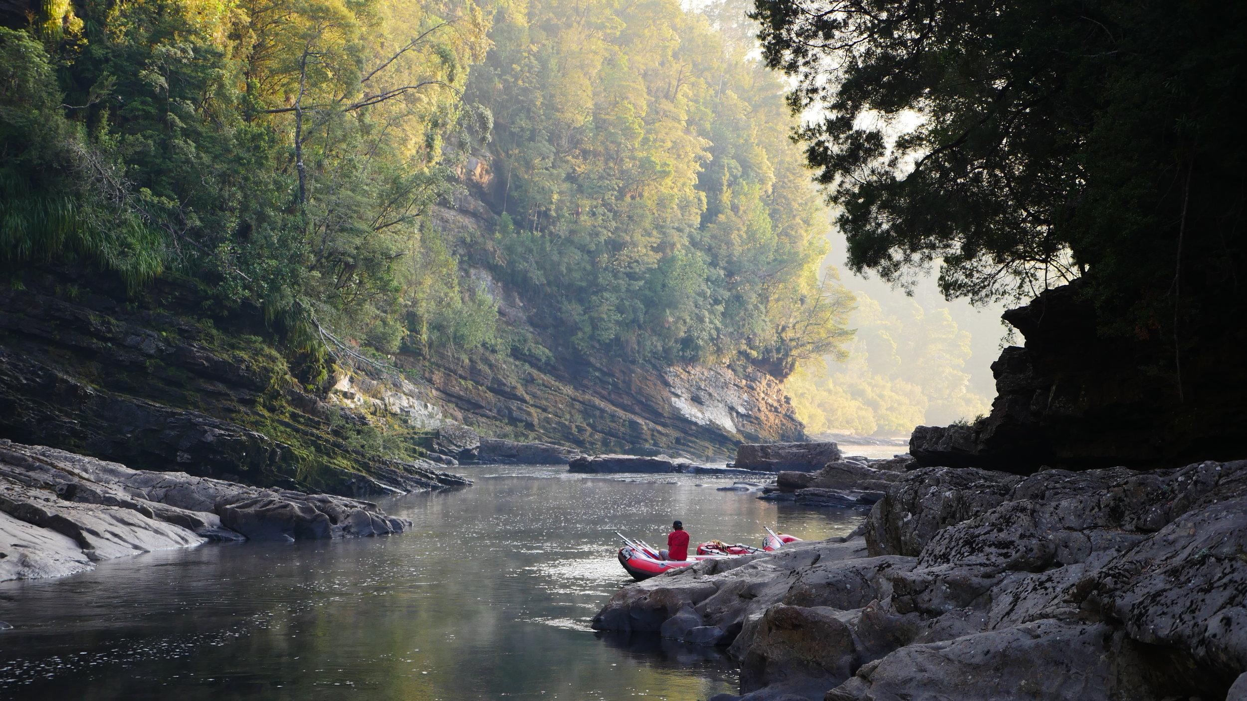 Franklin River Rafting, relaxing at camp .JPG