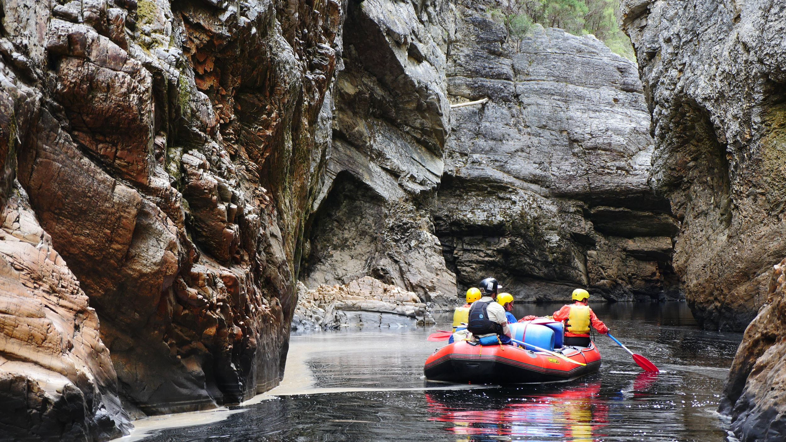 Franklin River Rafting, floating in to the Irenabyss .JPG