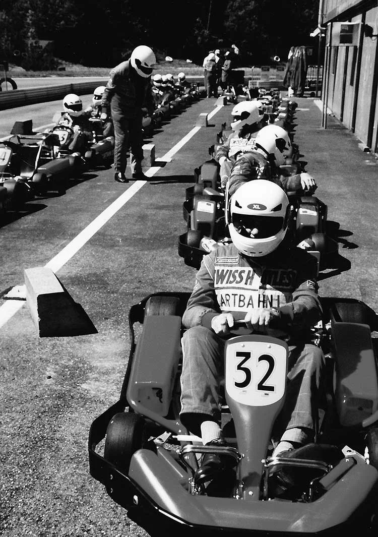 «Firmenrennen» auf der Kartbahn Lyss 2002