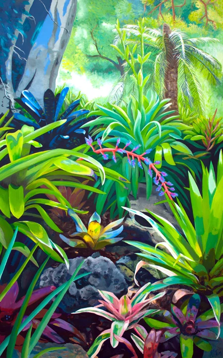 Botanic Garden Bromeliads Print