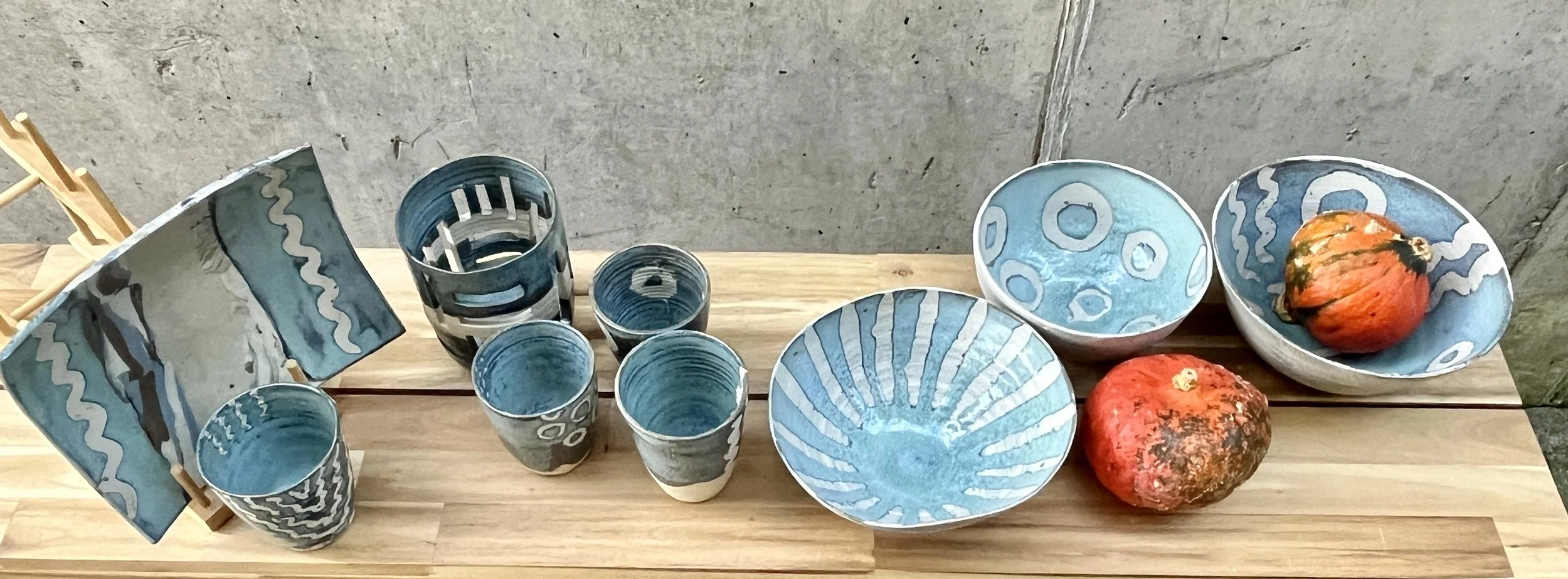 Ceramic Stoneware Bowls/Tumblers/Tea Light Holder