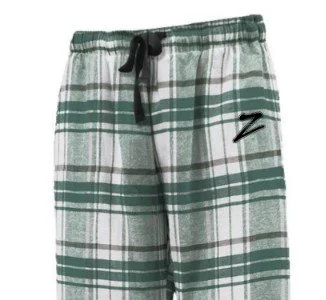 Z Bands Flannel Pant White Green Unisex Cropped.jpg