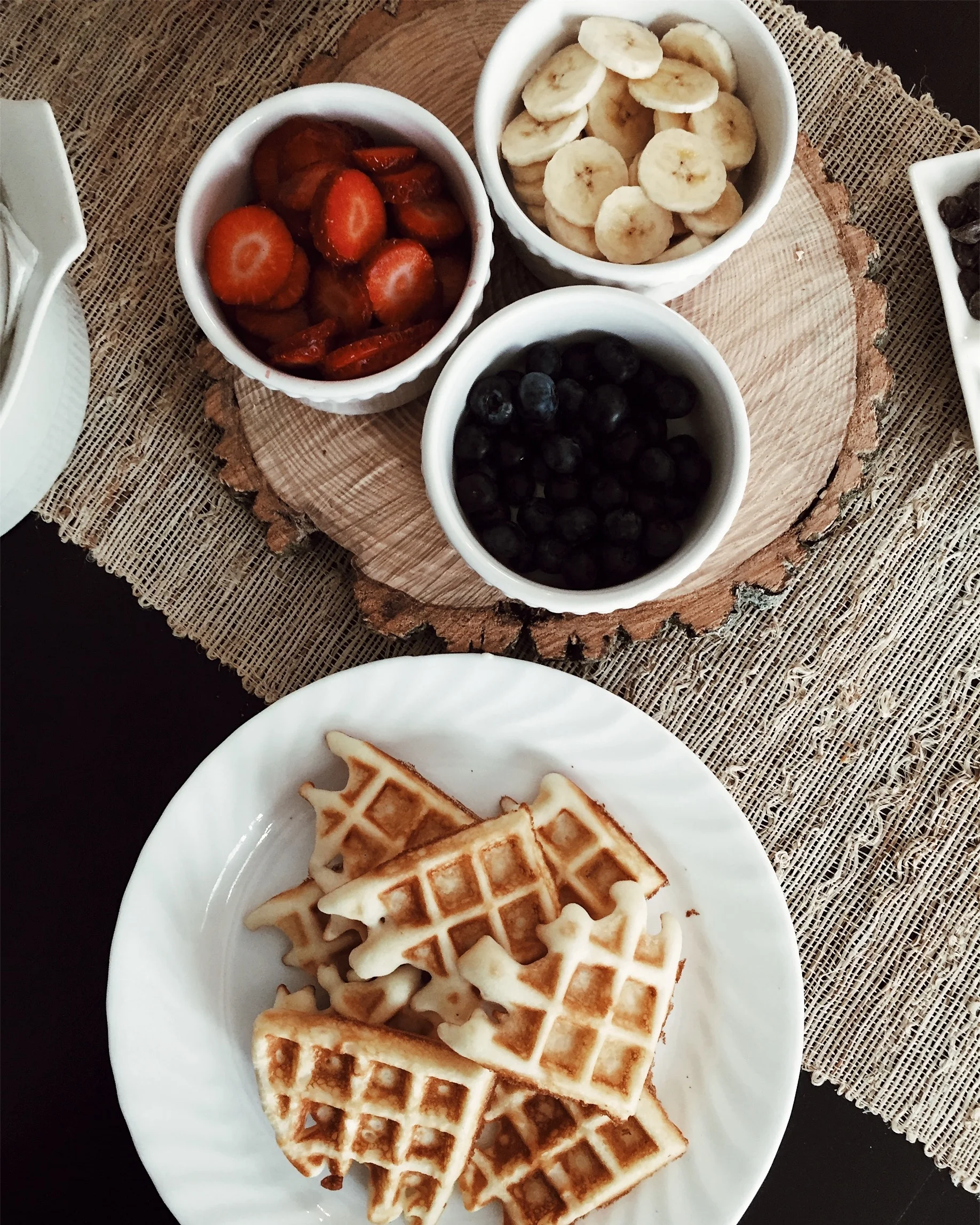 Food stations such as sushi, salad, parfait and waffle bars are interactive for guests and provide variety.