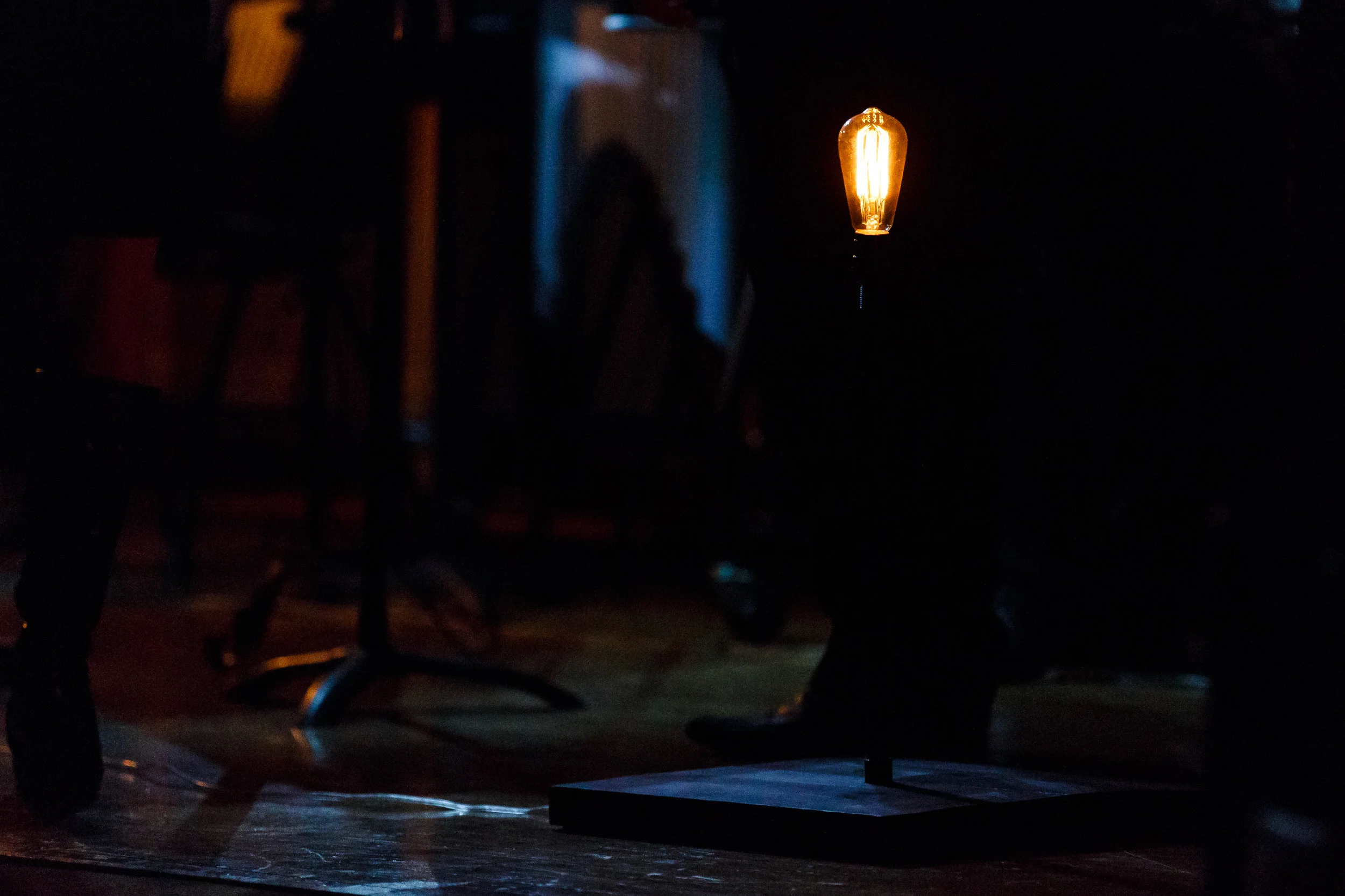 One of the ensembles in-house permanent installation light figures